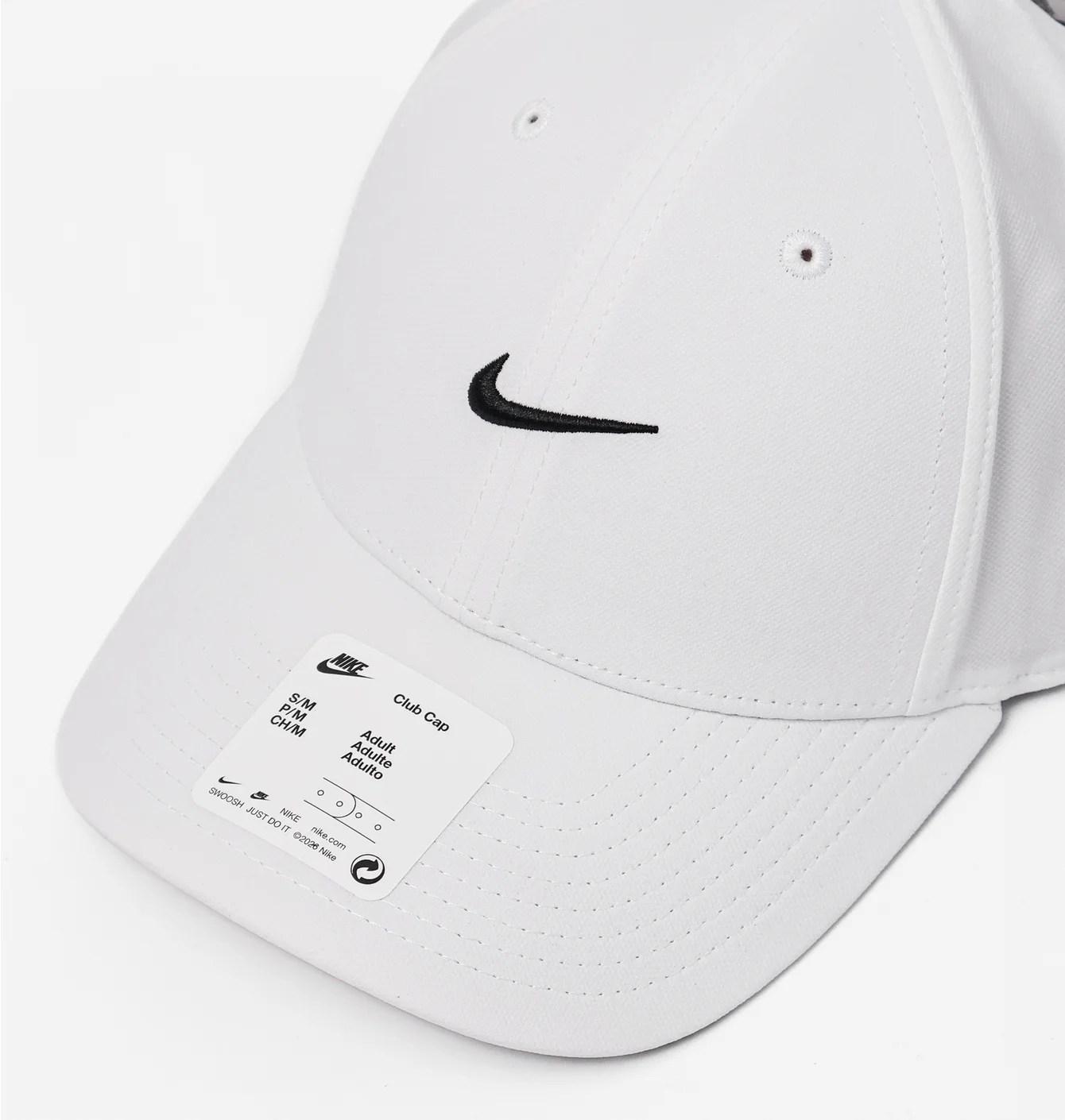 Кепка унісекс Nike U Club S Cb Swsh Fs White FV5563-100