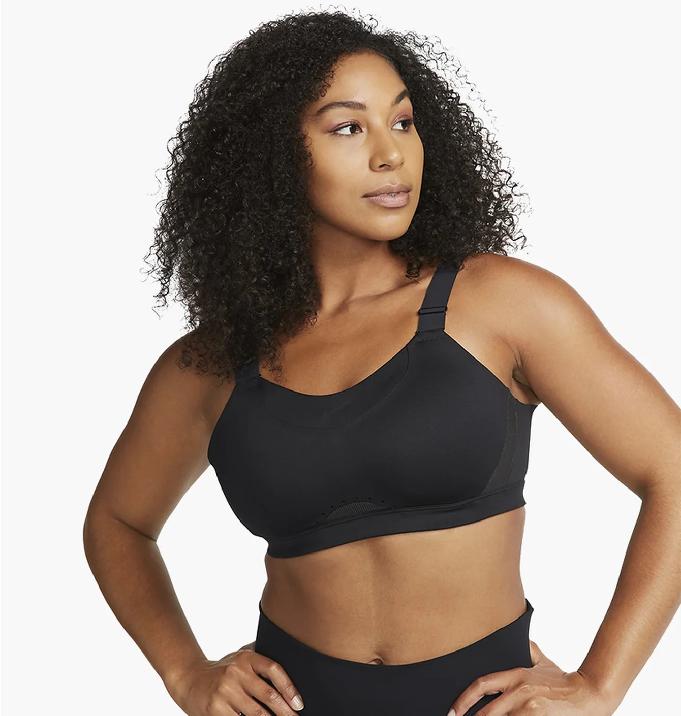 Топ Nike Womens High-Support Padded Adjustable Sports Bra Black