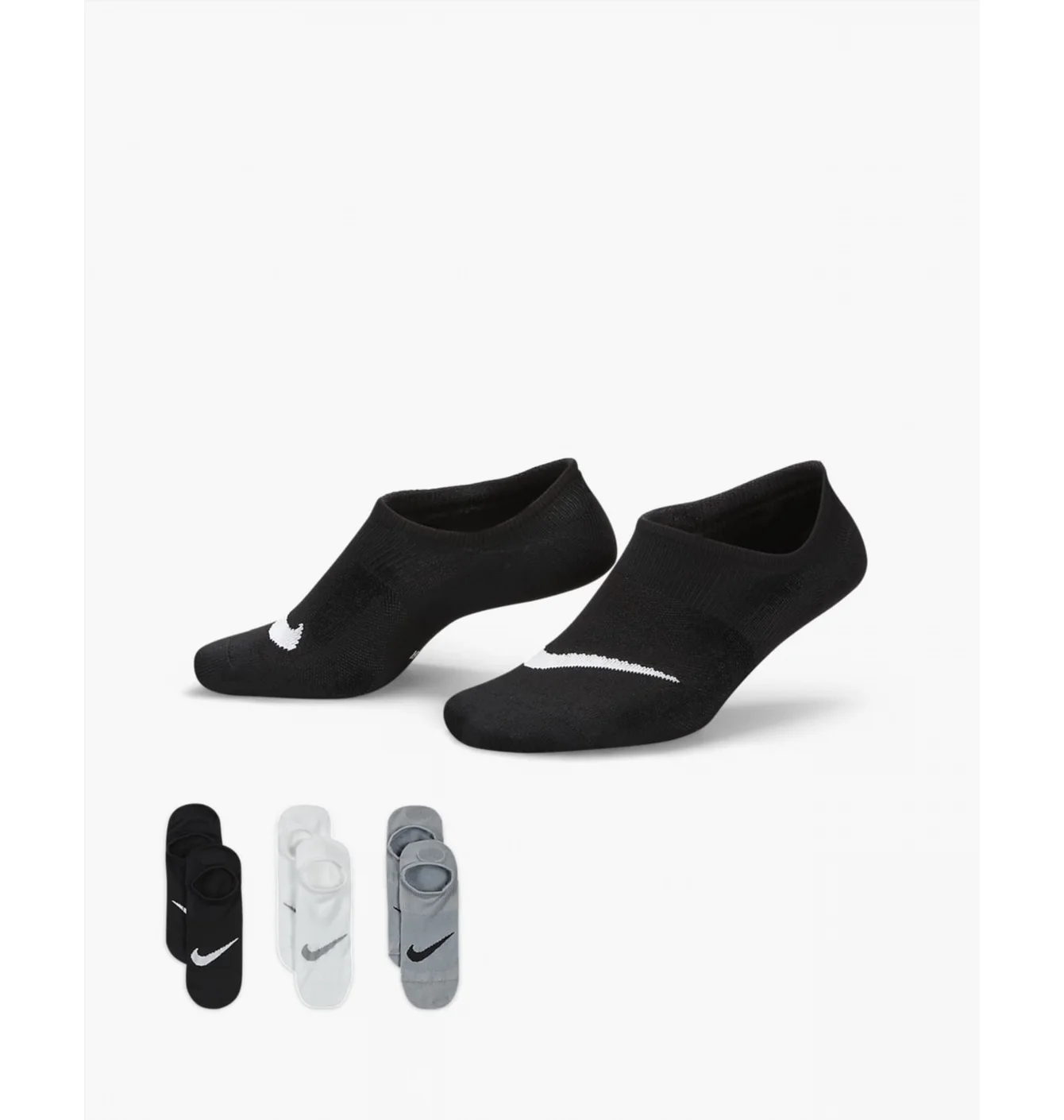 Шкарпетки жіночі Nike Everyday Plus Ltwt Footie Multi (3 пари) Sx5277-927