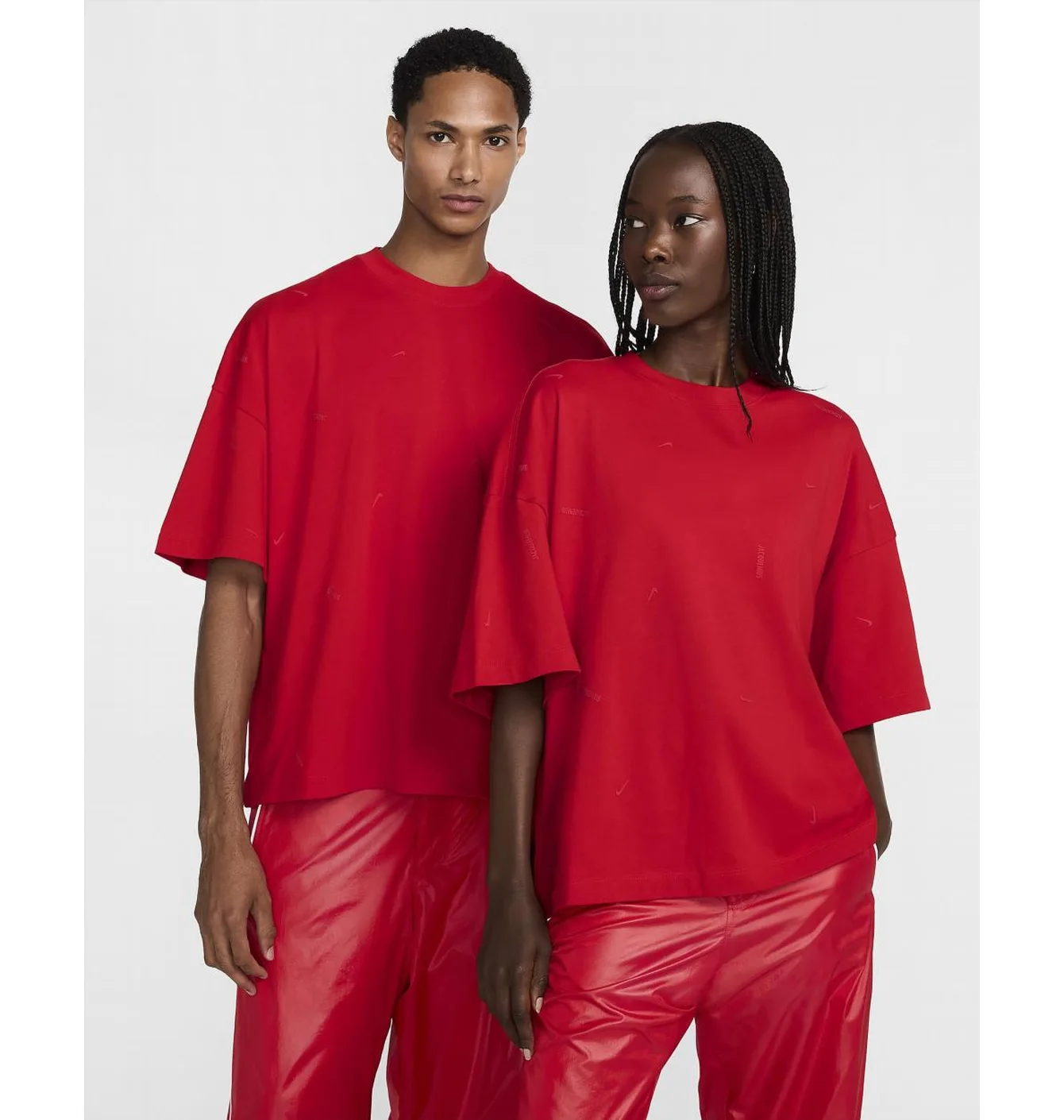 Футболка Jacquemus x Nike Logo T-Shirt Dark Red