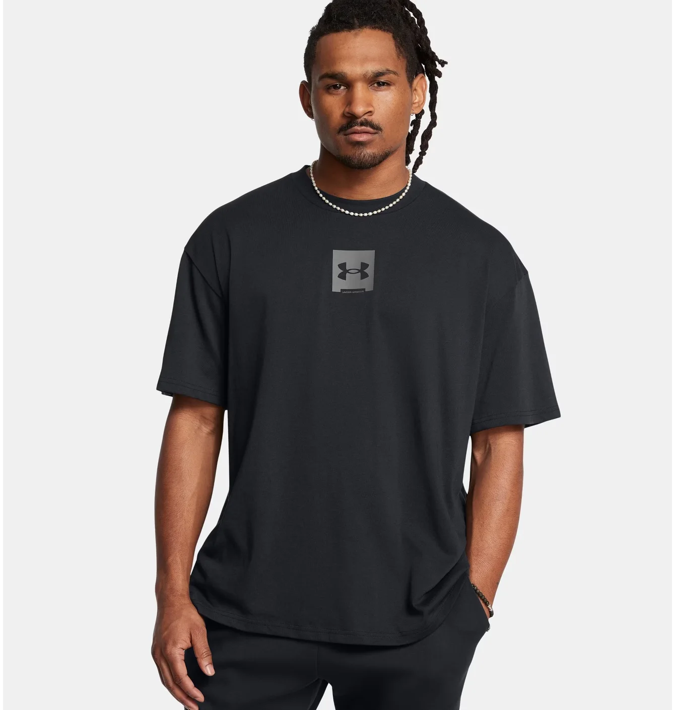 Футболка чоловіча Under Armour Hw Os Sm Box Ss Black 1386803-001