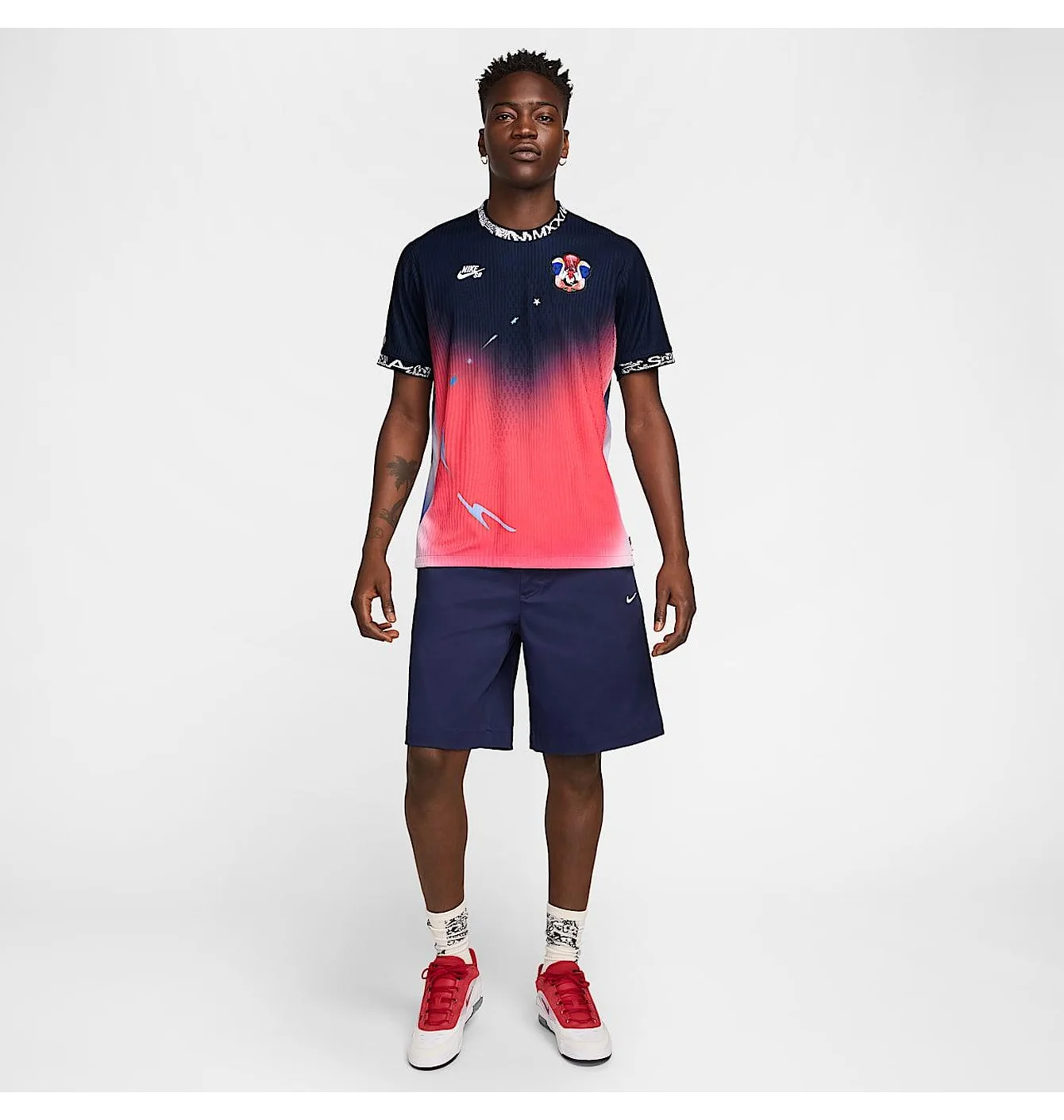 Nike SB Olympics 2024 S/S Jersey Obsidian/Bright Crimson