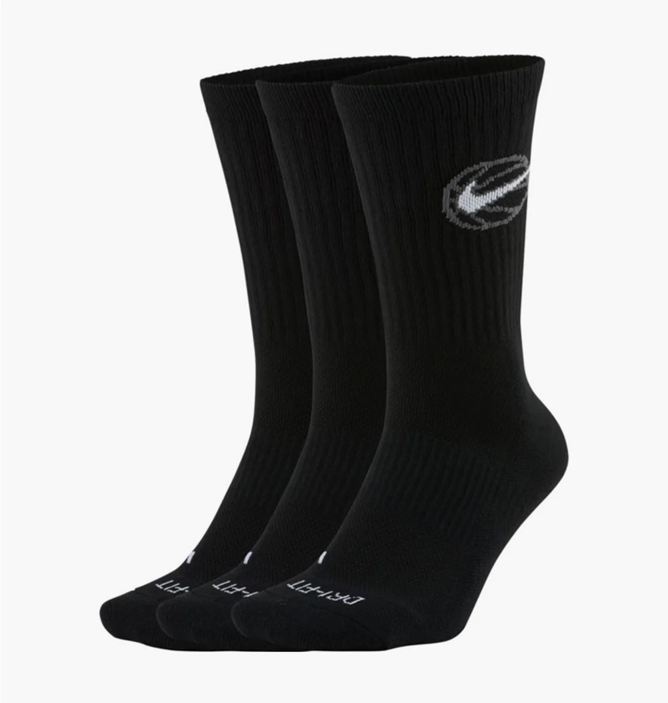 Шкарпетки унісекс Nike U Nk Crew Everyday Bball (3 пари) Black Da2123-010