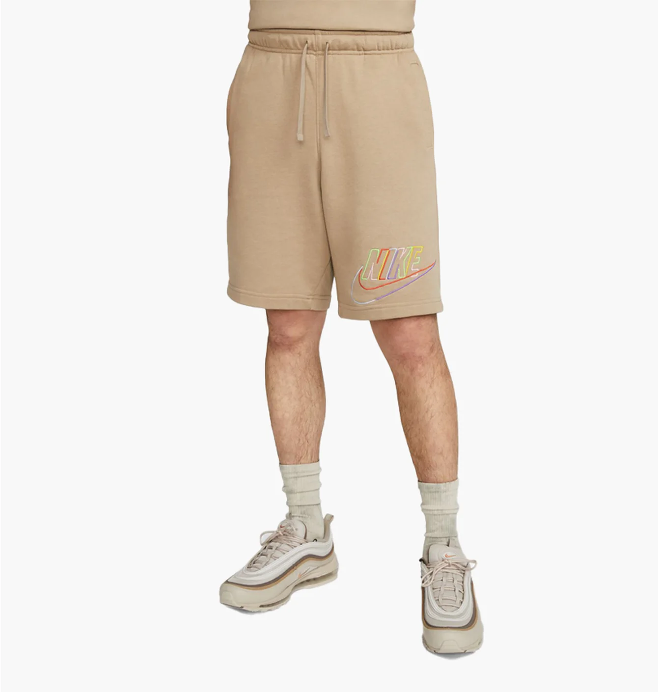 Шорти чоловічі Nike Club Fleece+ French Terry Shorts Beige DX0807-247