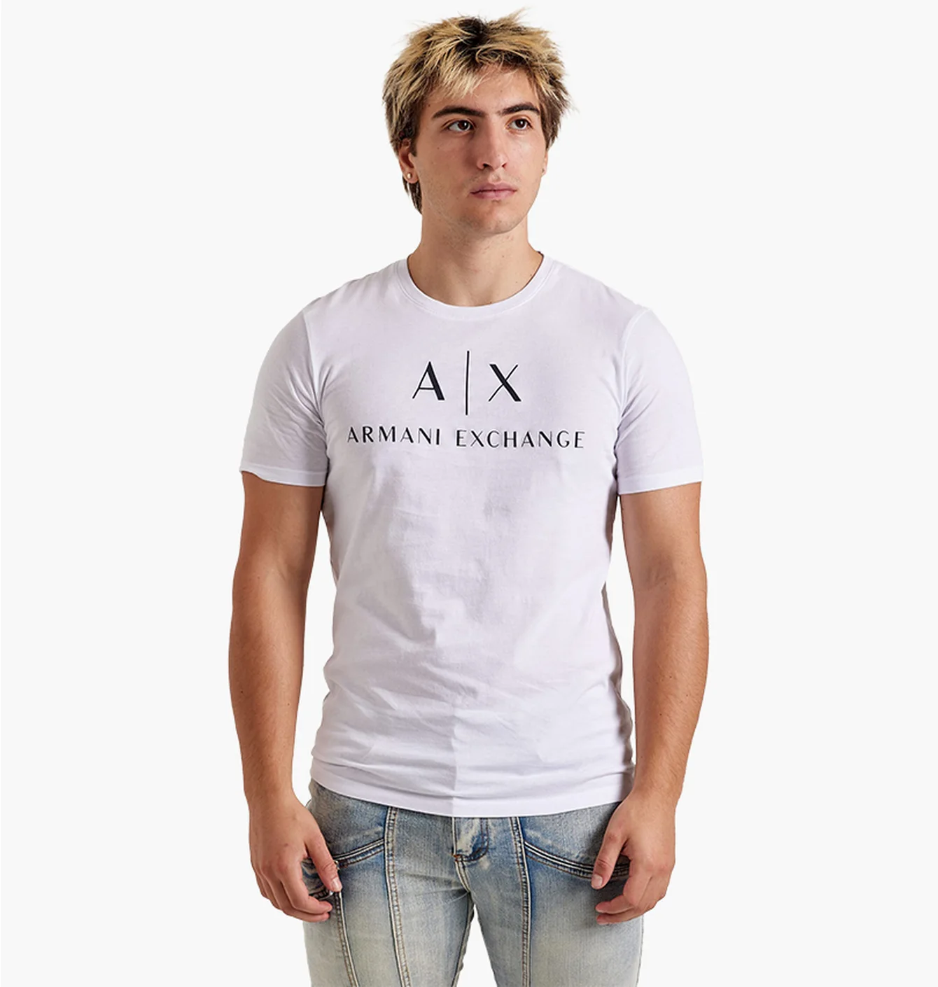 Футболка чоловіча Armani Exchange Mini Icon Logo Tee White 8NZTCJZ8H4Z1100