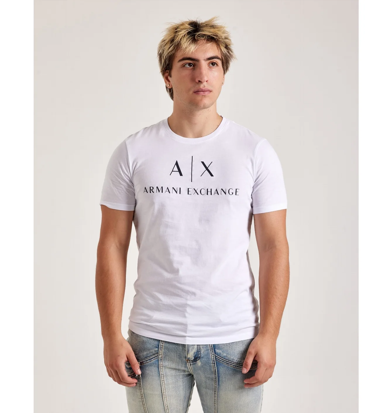 Футболка чоловіча Armani Exchange Mini Icon Logo Tee White 8NZTCJZ8H4Z1100