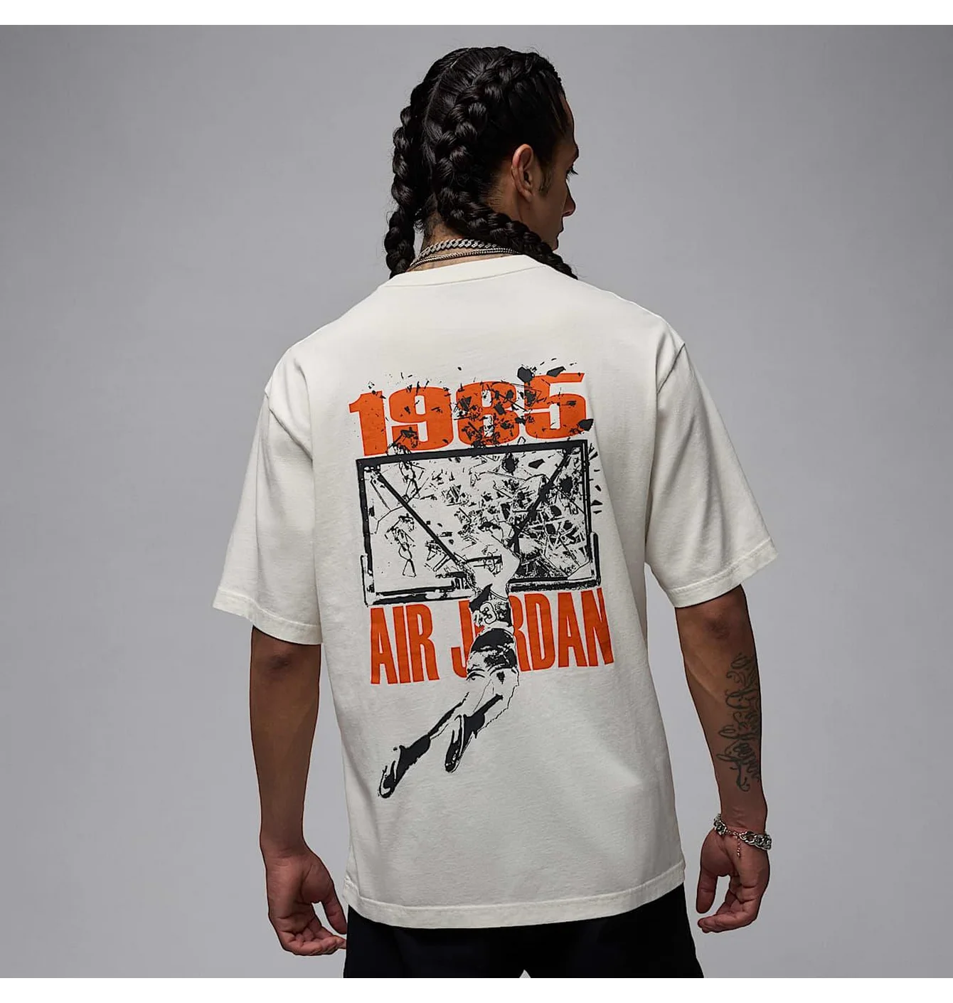 Футболка мужская Air Jordan Brk Svv Ovsz Gfx Ss Crew White