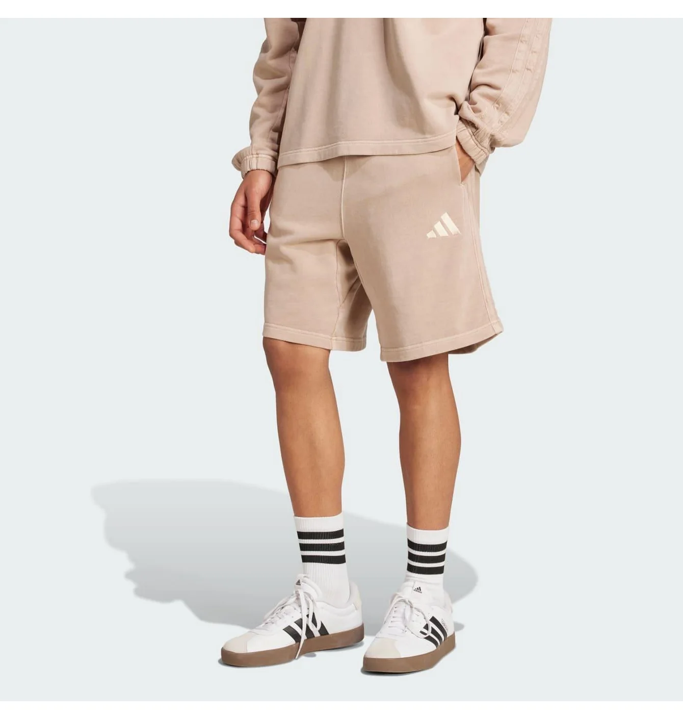 Шорти чоловічі Adidas All Szn French Terry Washed 8 Inch Shorts Beige JN0605