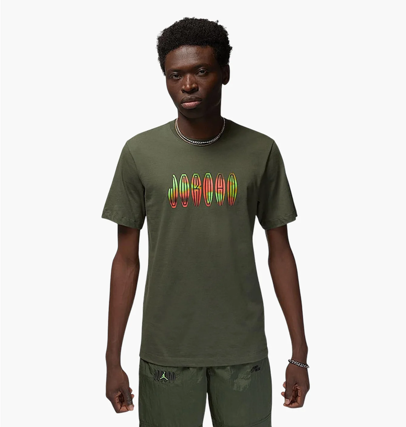 Футболка чоловіча Air Jordan Flight Mvp Wordmark T-Shirt Green DQ7366-325