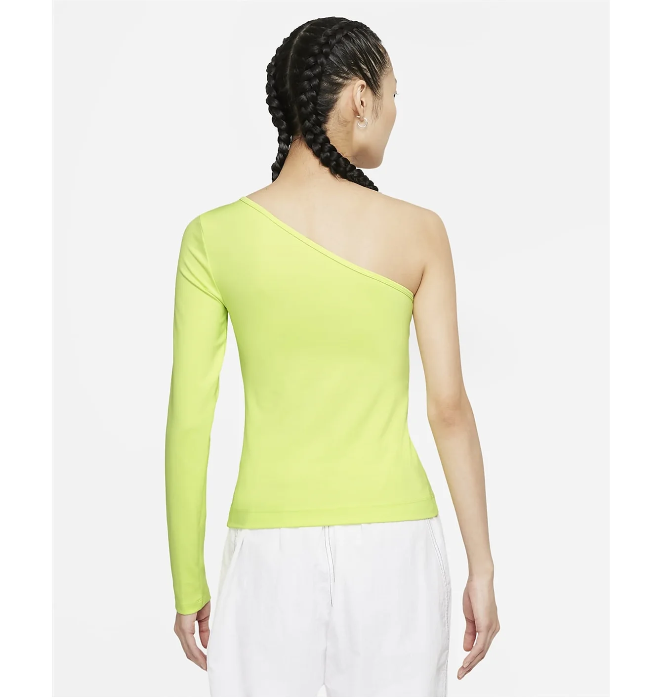 Лонгслів жіночий Nike Womens Asymmetrical Long-Sleeve Top Yellow CZ8188-736