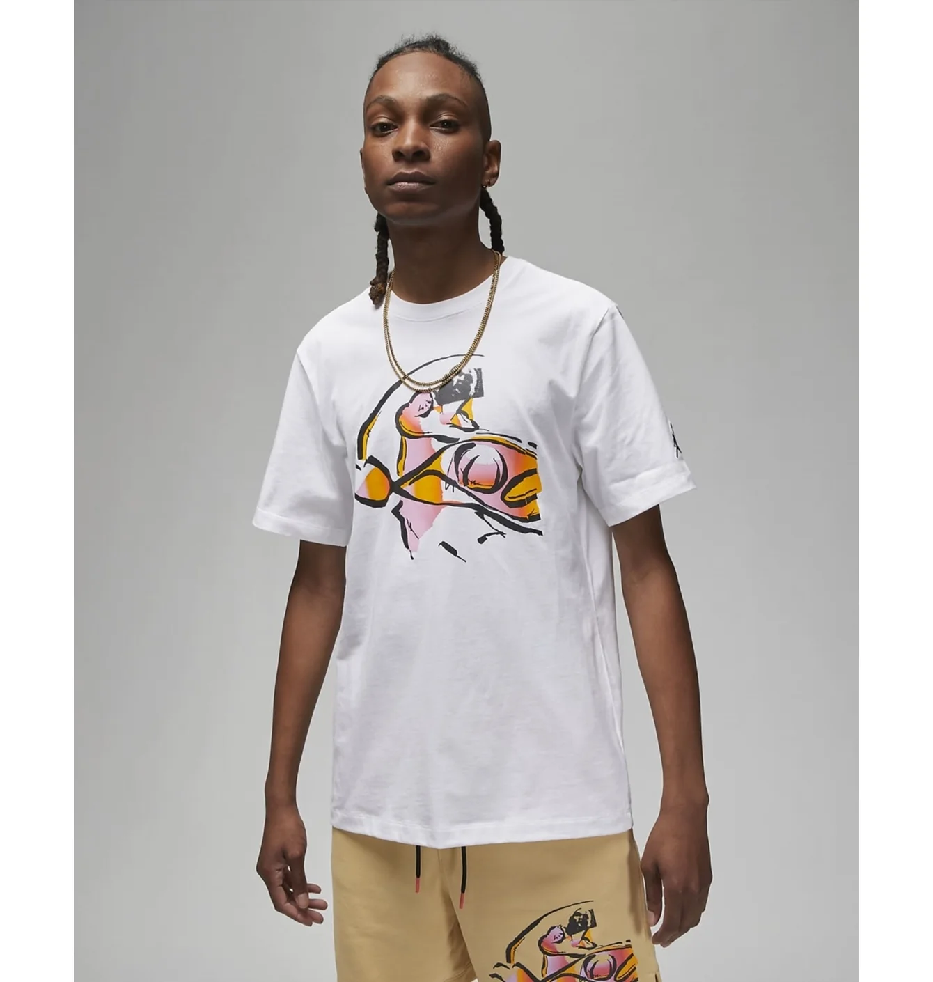 Футболка чоловіча Air Jordan Flight Mvp Summer Flow Graphic T-Shirt White DX9569-100