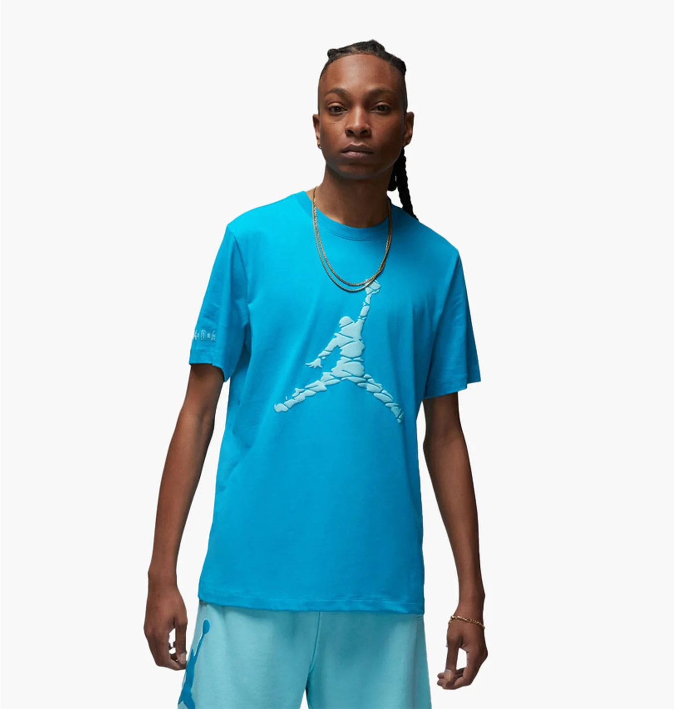 Футболка чоловіча Air Jordan Essential Crewneck Tee 3 Light Blue DX9581-483
