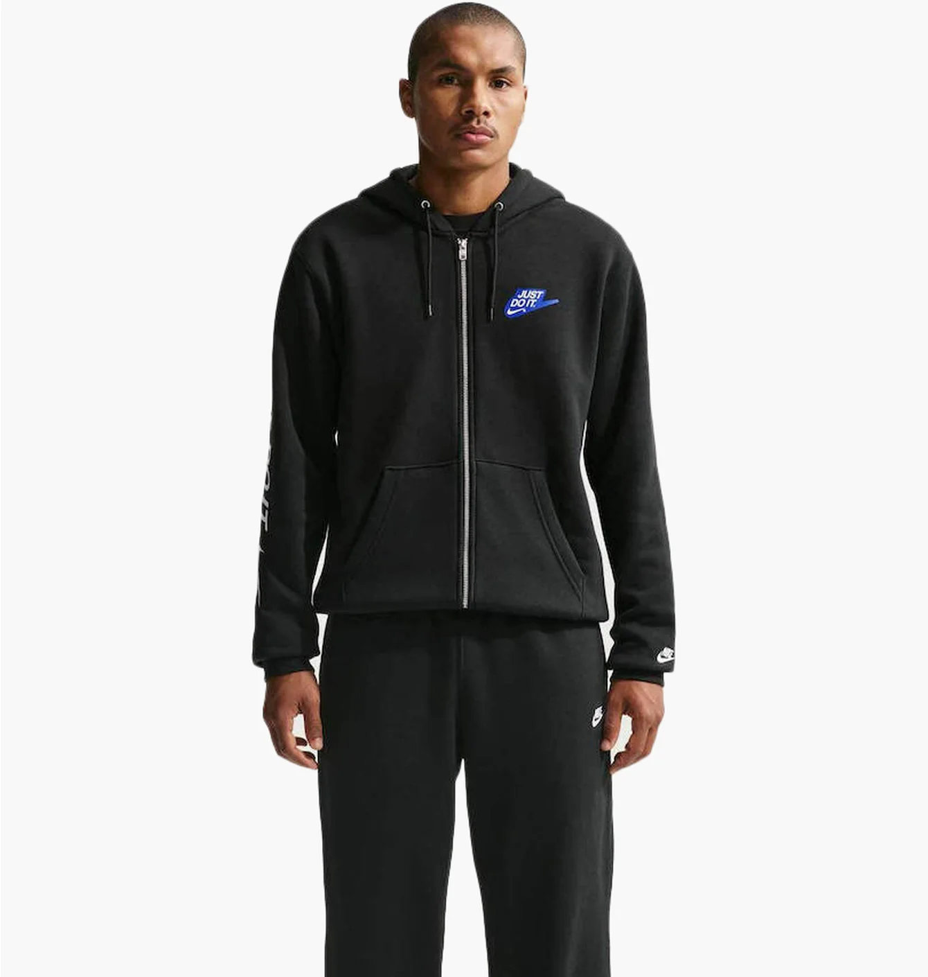 Толстовка чоловіча Nike Sportswear Club Full-Zip Fleece Black IO9616-010