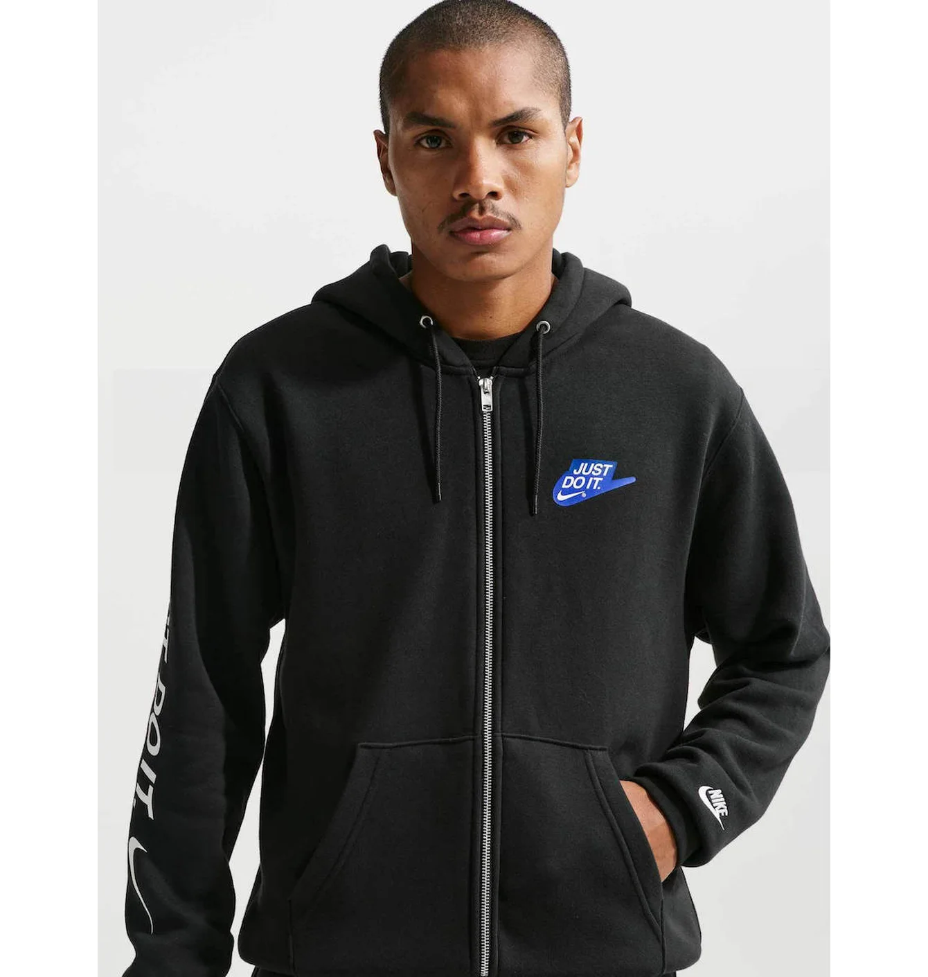 Толстовка чоловіча Nike Sportswear Club Full-Zip Fleece Black IO9616-010