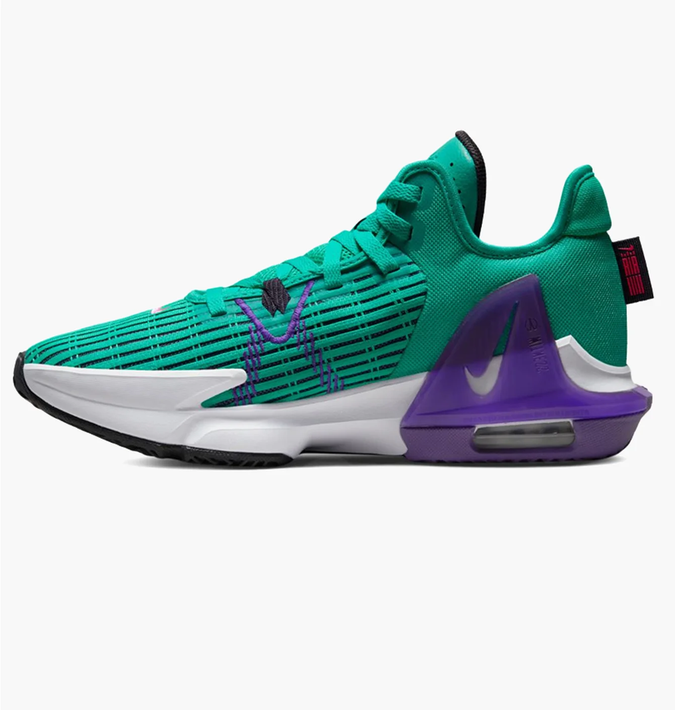 Кросівки унісекс Nike Lebron Witness Vi Green/Violet Cz4052-300