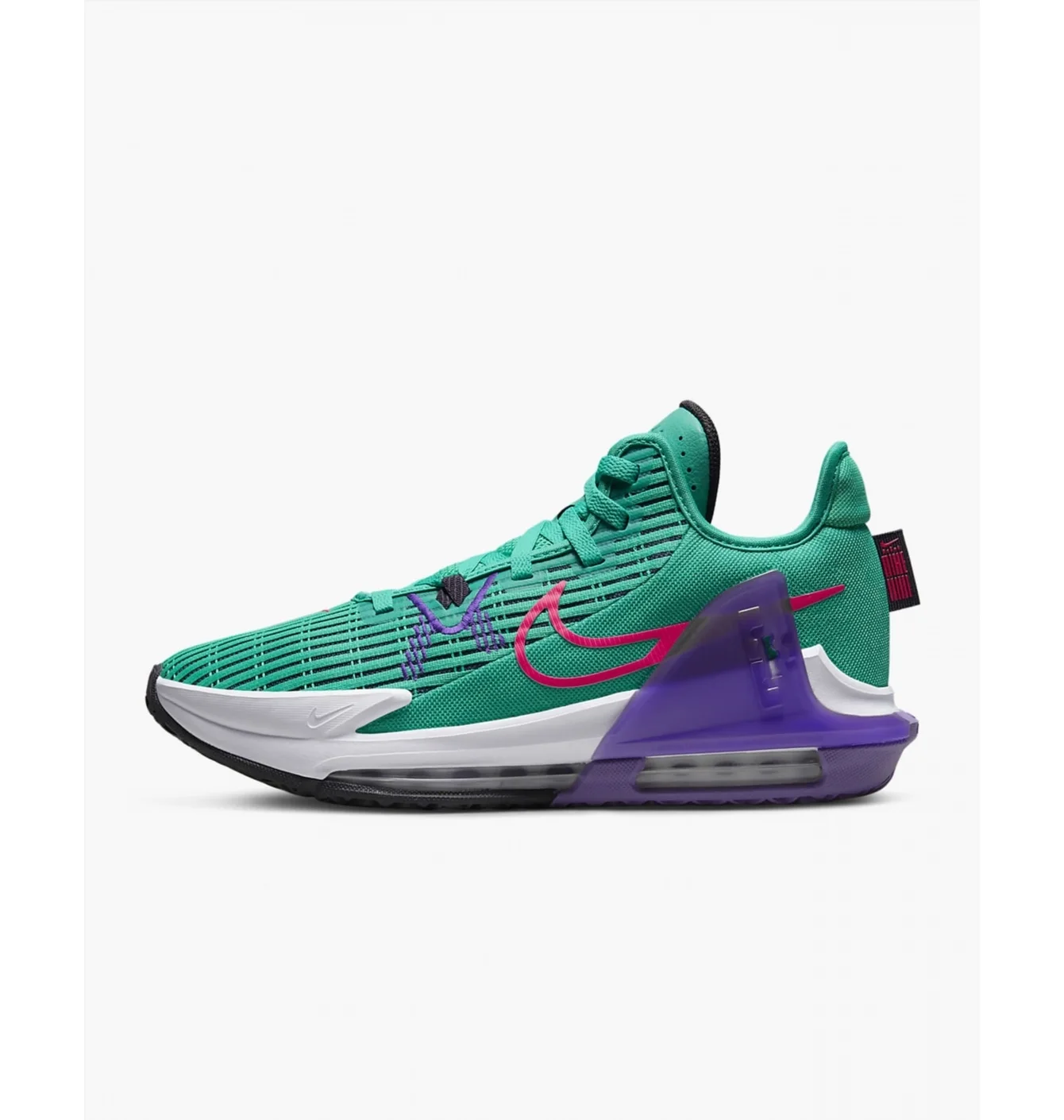 Кросівки унісекс Nike Lebron Witness Vi Green/Violet Cz4052-300