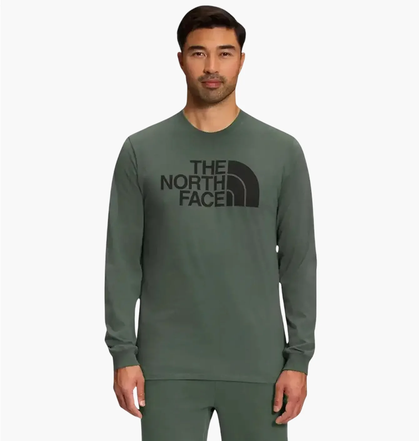 TNF лонгслив зелёный
