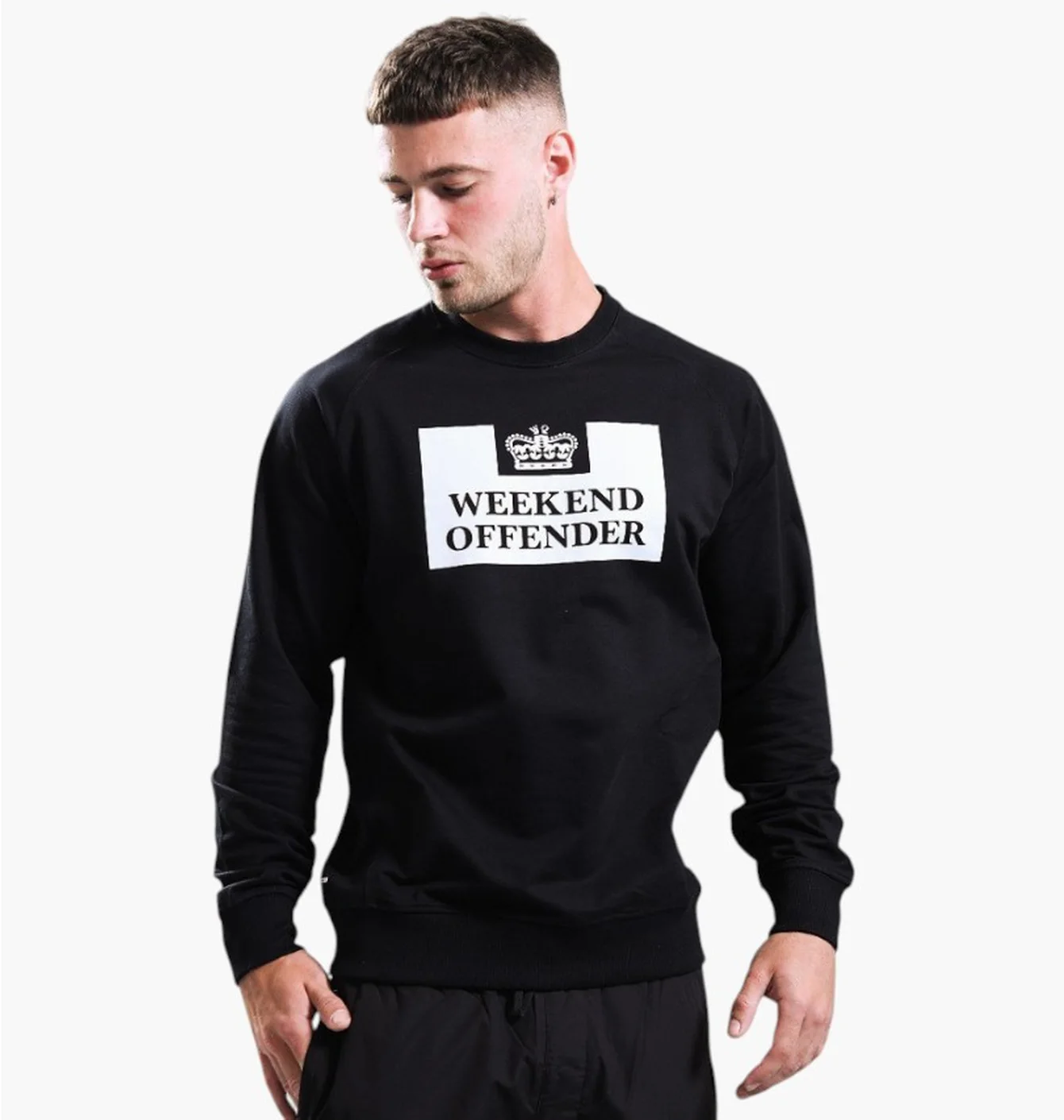 Світшот чоловічий Weekend Offender Skylar Black WOSSW518-BLACK