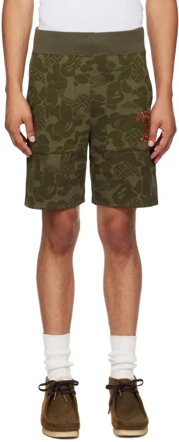 BAPE Black Asia Camo Shorts