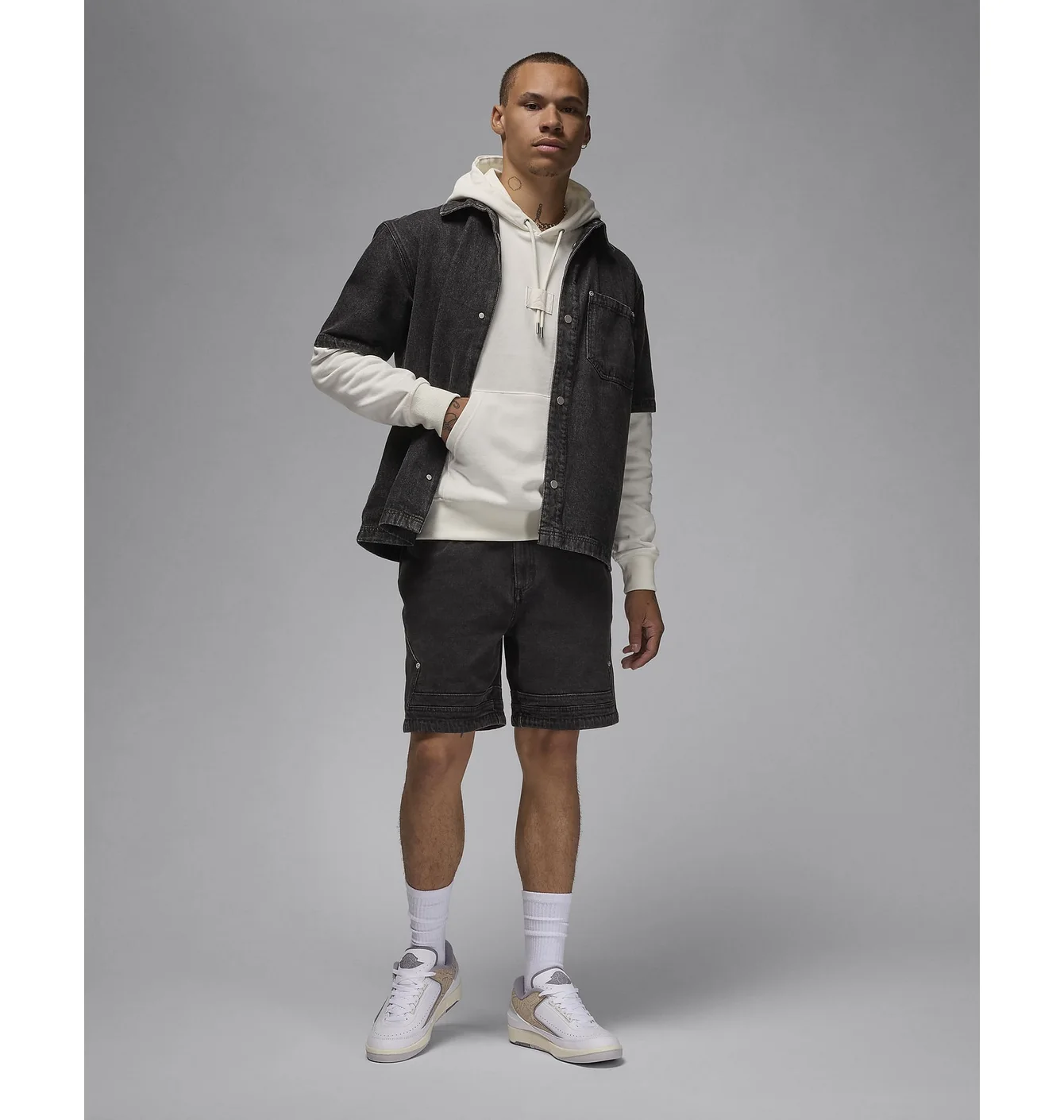 Jordan Denim Black Shorts
