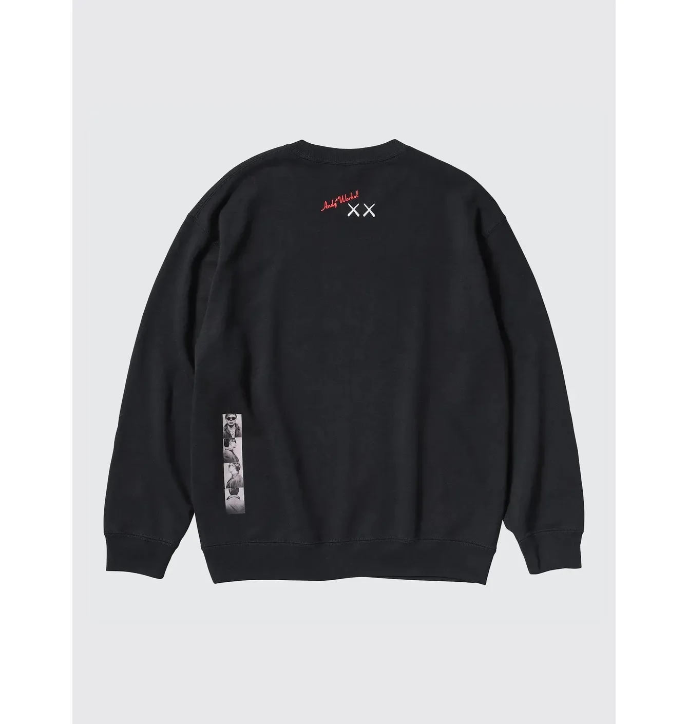 Толстовка KAWS x Uniqlo Warhol Graphic 476119 Sweatshirt (Black Phone red kaws)