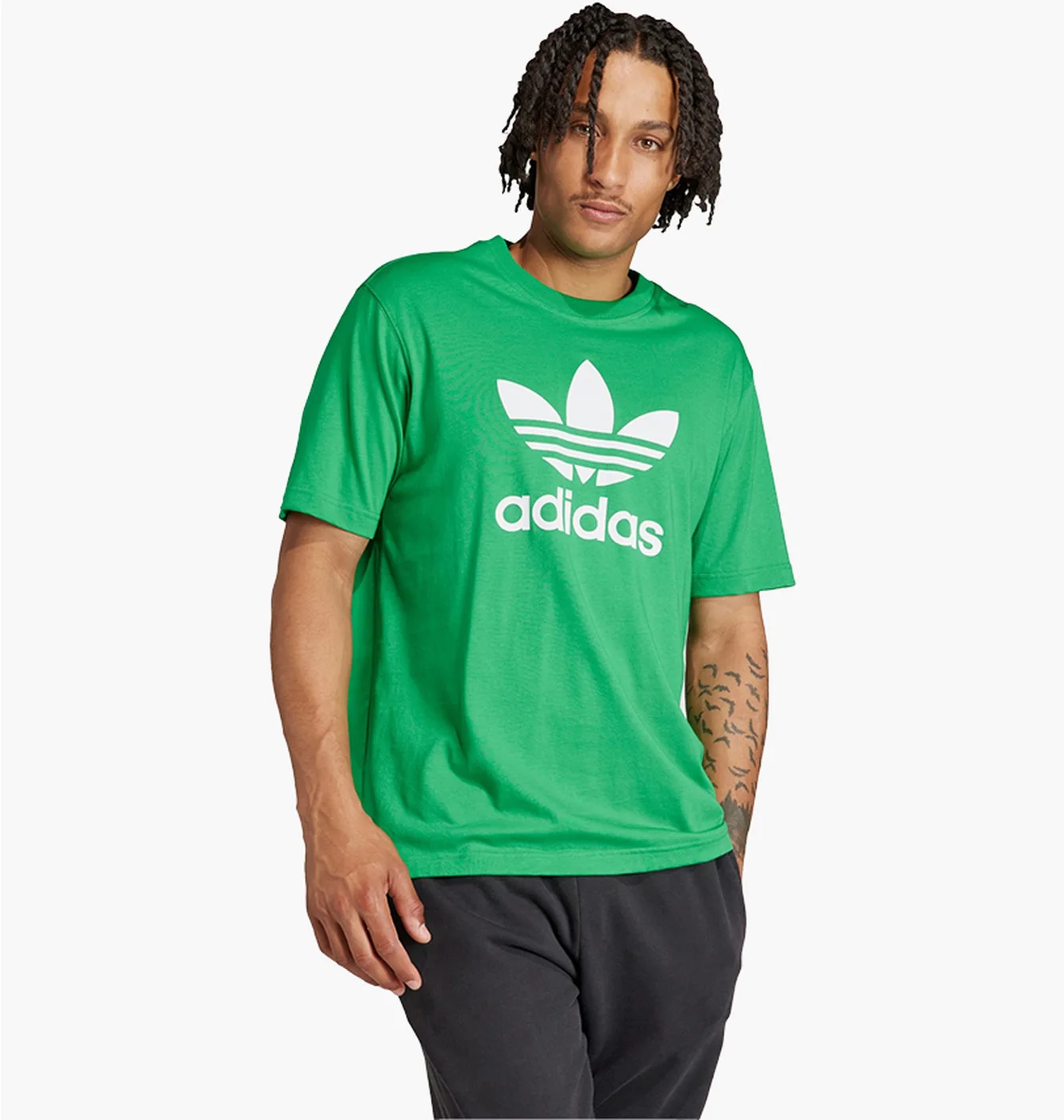 Футболка чоловіча Adidas Adicolor Trefoil Tee Green IR8012