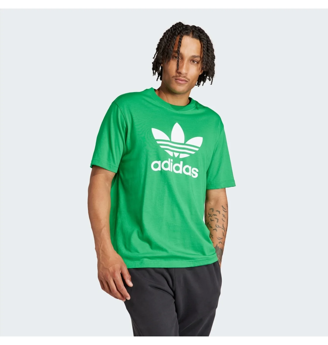 Футболка чоловіча Adidas Adicolor Trefoil Tee Green IR8012