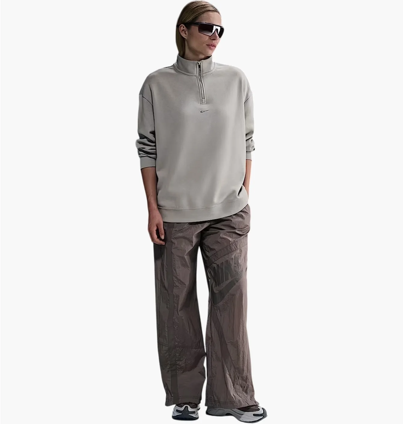 Кофта жіноча Nike Sportswear Fleece 1/4-Zip Grey HV6071-009