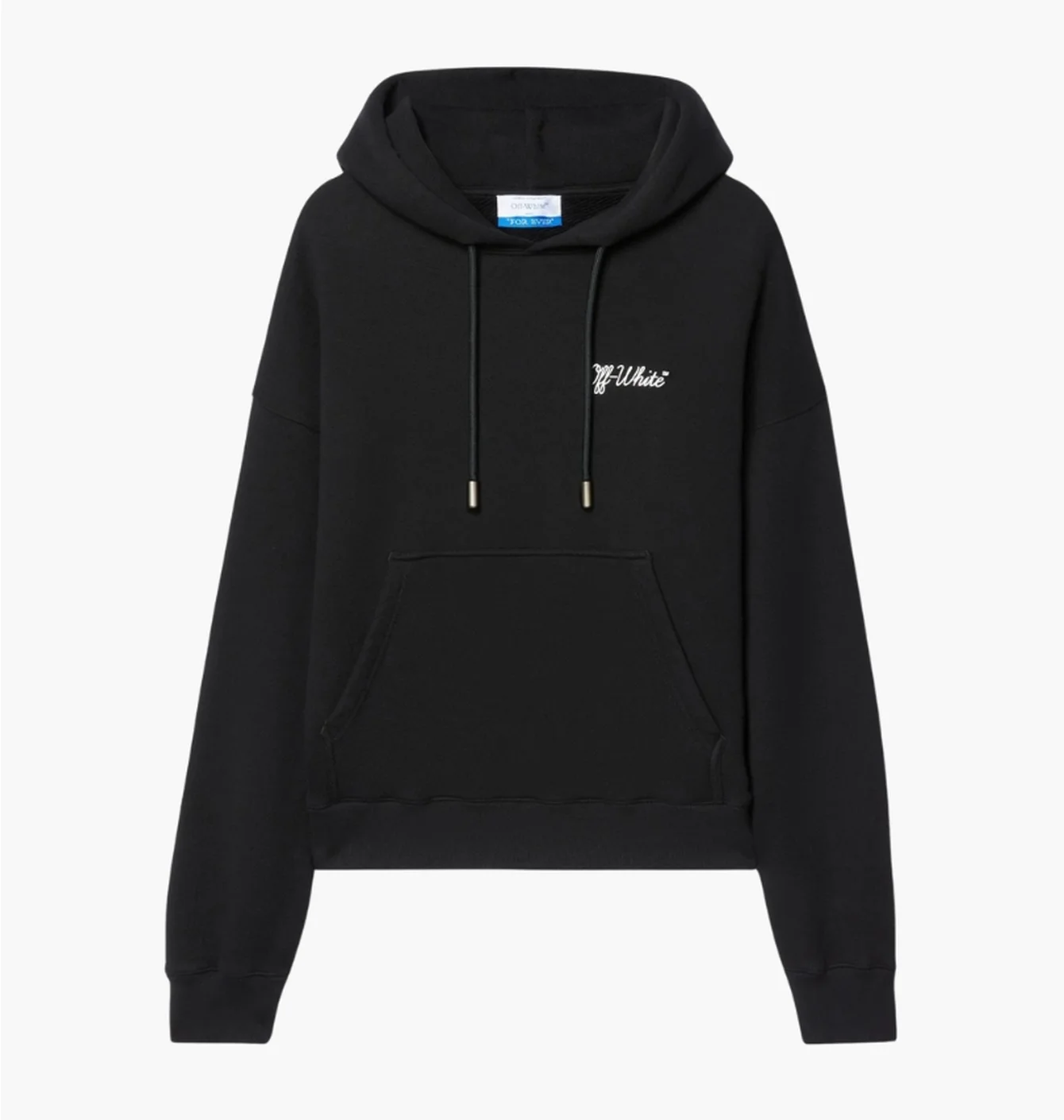 Худі чоловіче Off-White Script Skate Black OMBB085C99FLE0191001