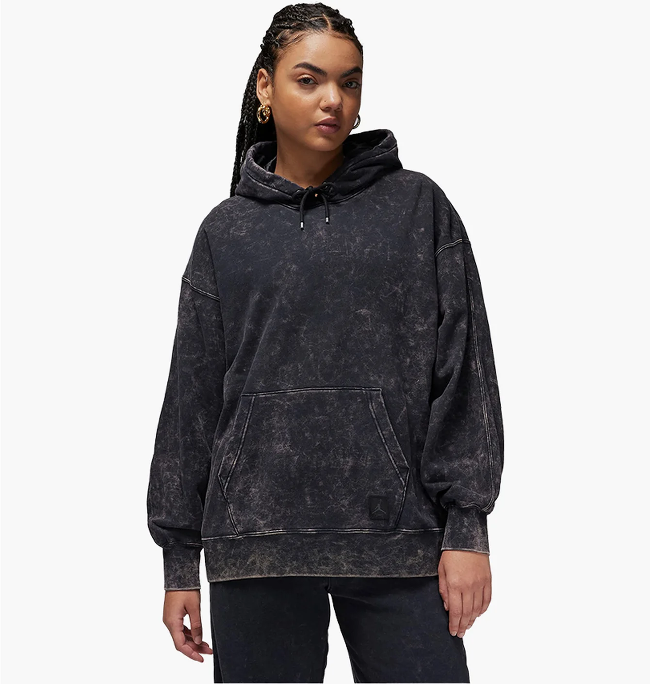 Худі жіноче Air Jordan Flight Fleece Washed Hoodie Black FN5738-010