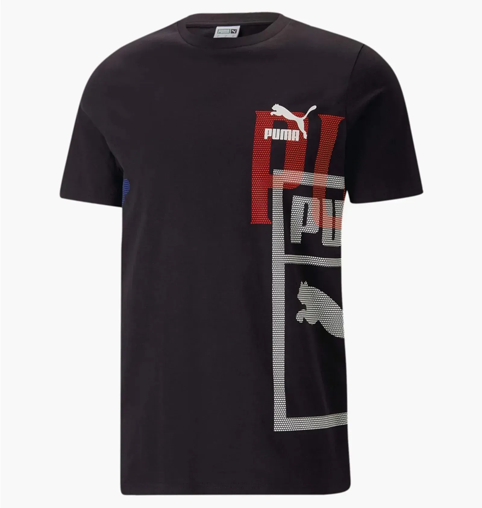Puma Large Logo Black Tee