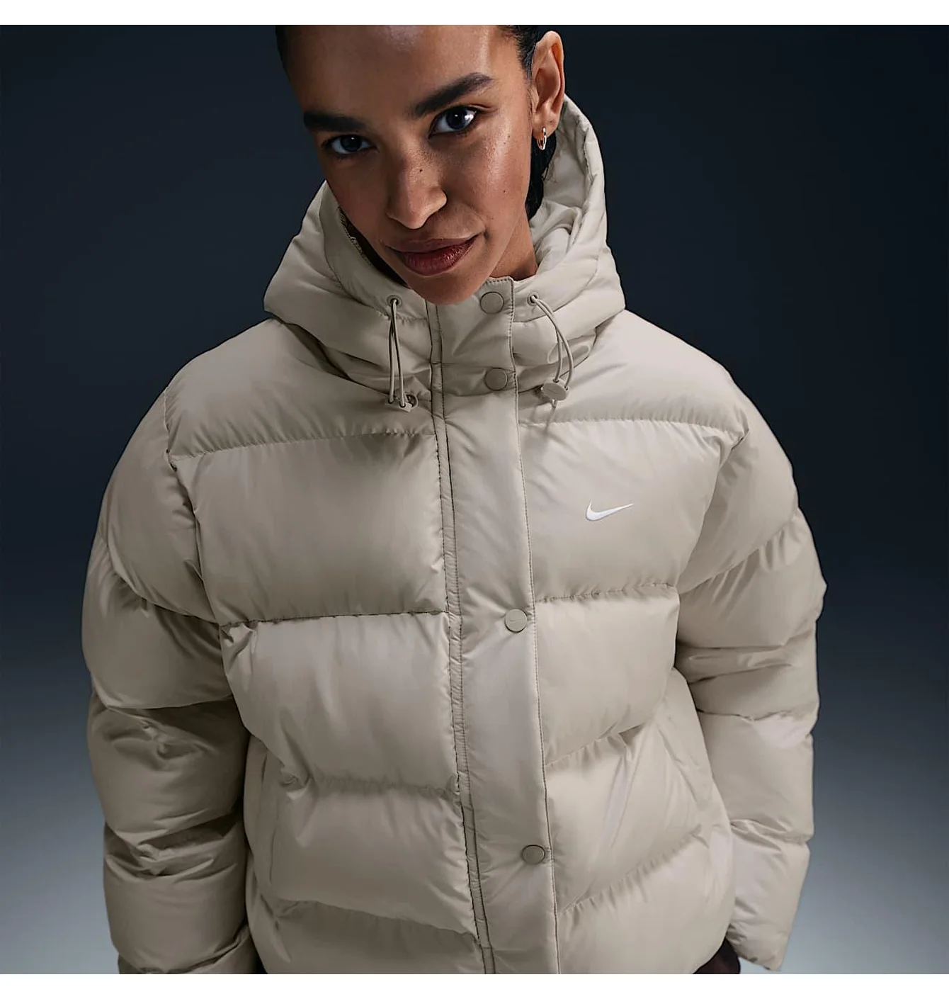 Пуховик жіночий Nike Sportswear Metro Puffer Therma-Fit Beige HF7898-104