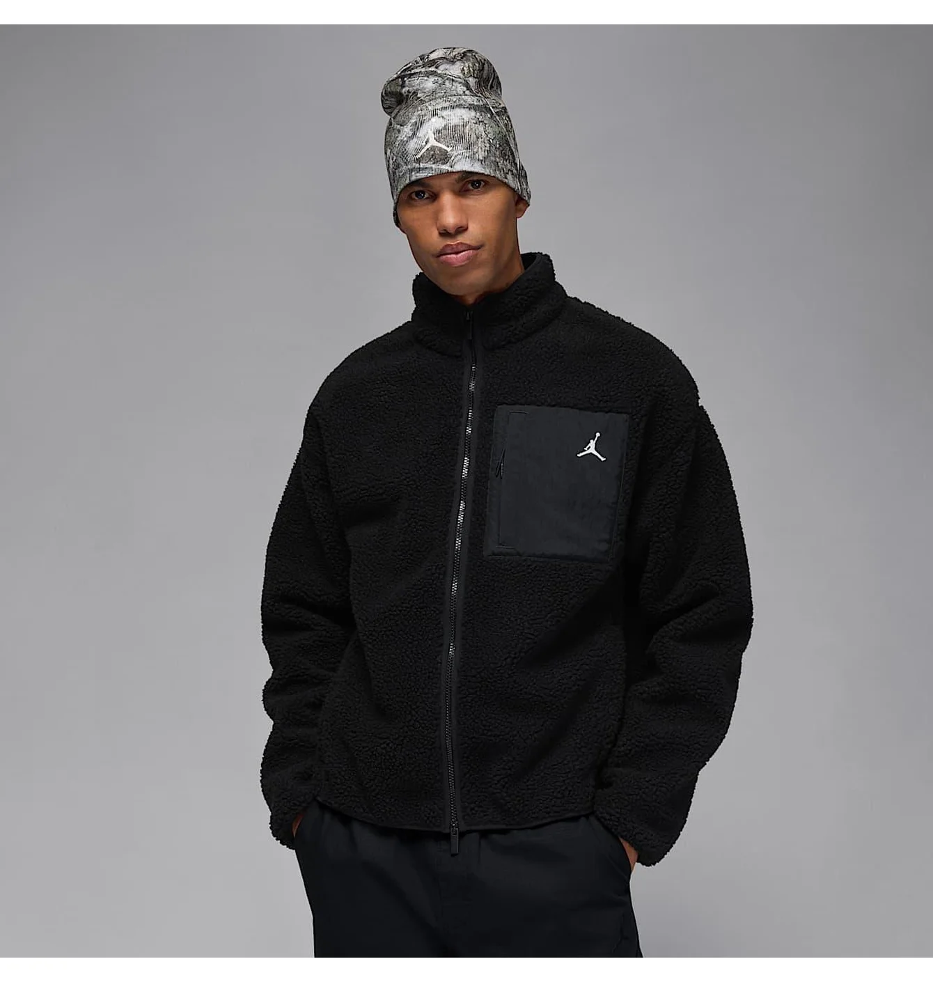 Кофта чоловіча Air Jordan Flt Mtnside Sherpa Black