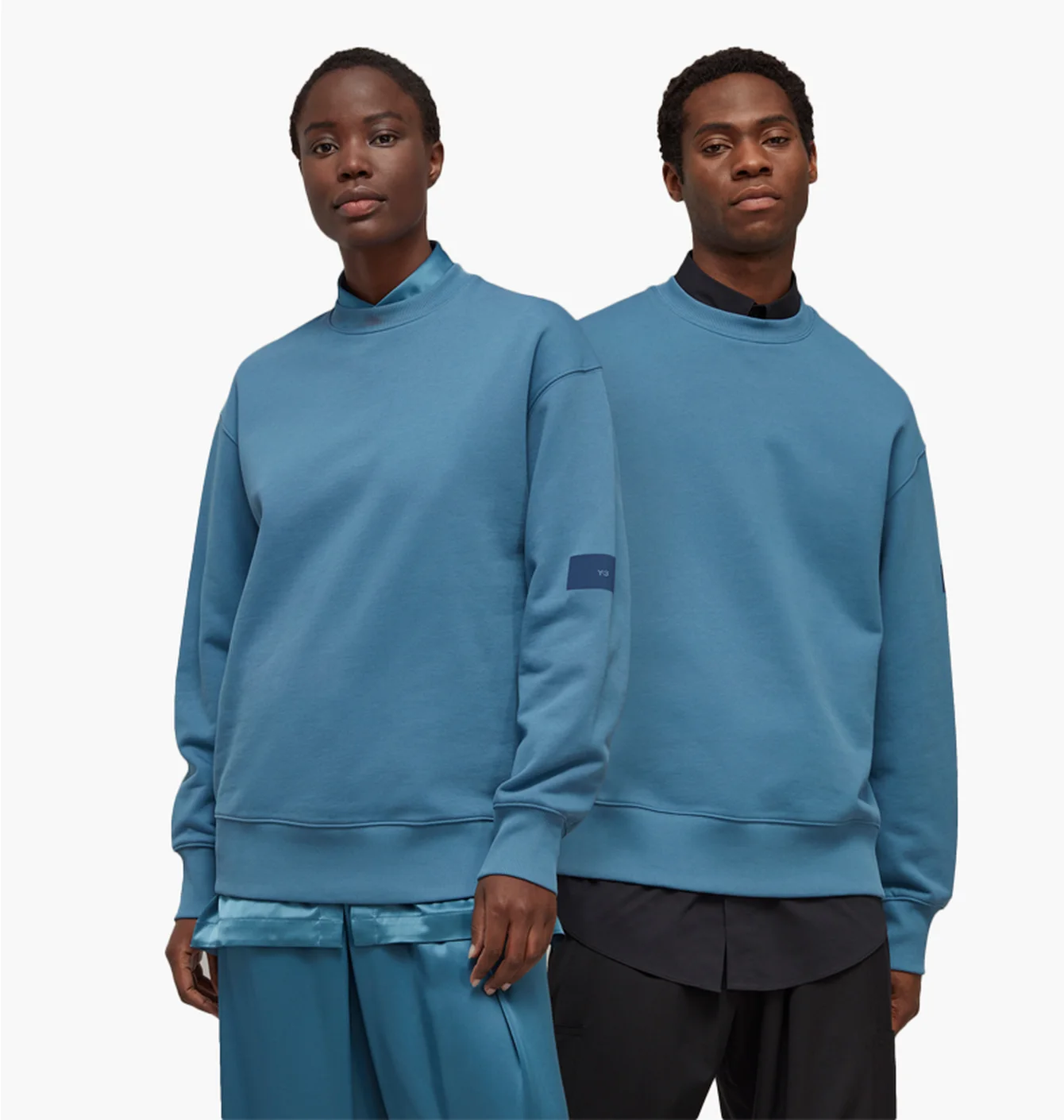 Свитшот Adidas Y-3 Organic Cotton Terry Crew Sweater Blue