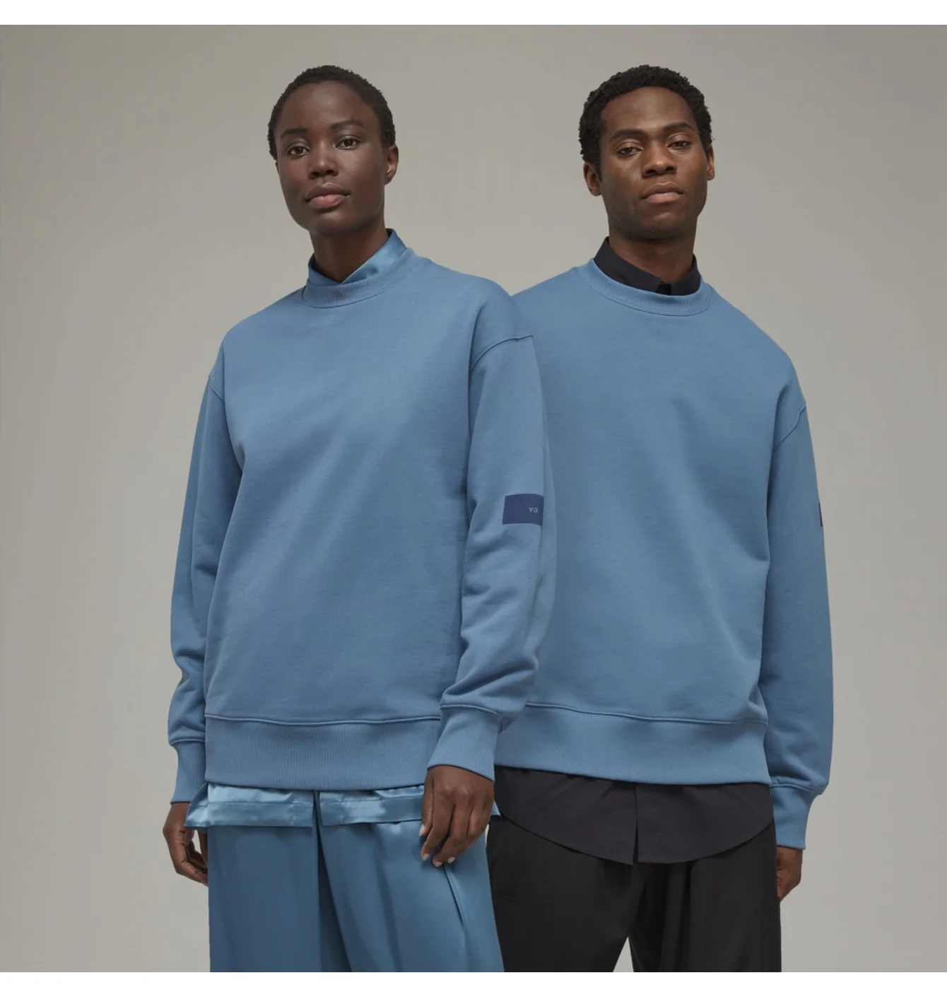 Свитшот Adidas Y-3 Organic Cotton Terry Crew Sweater Blue