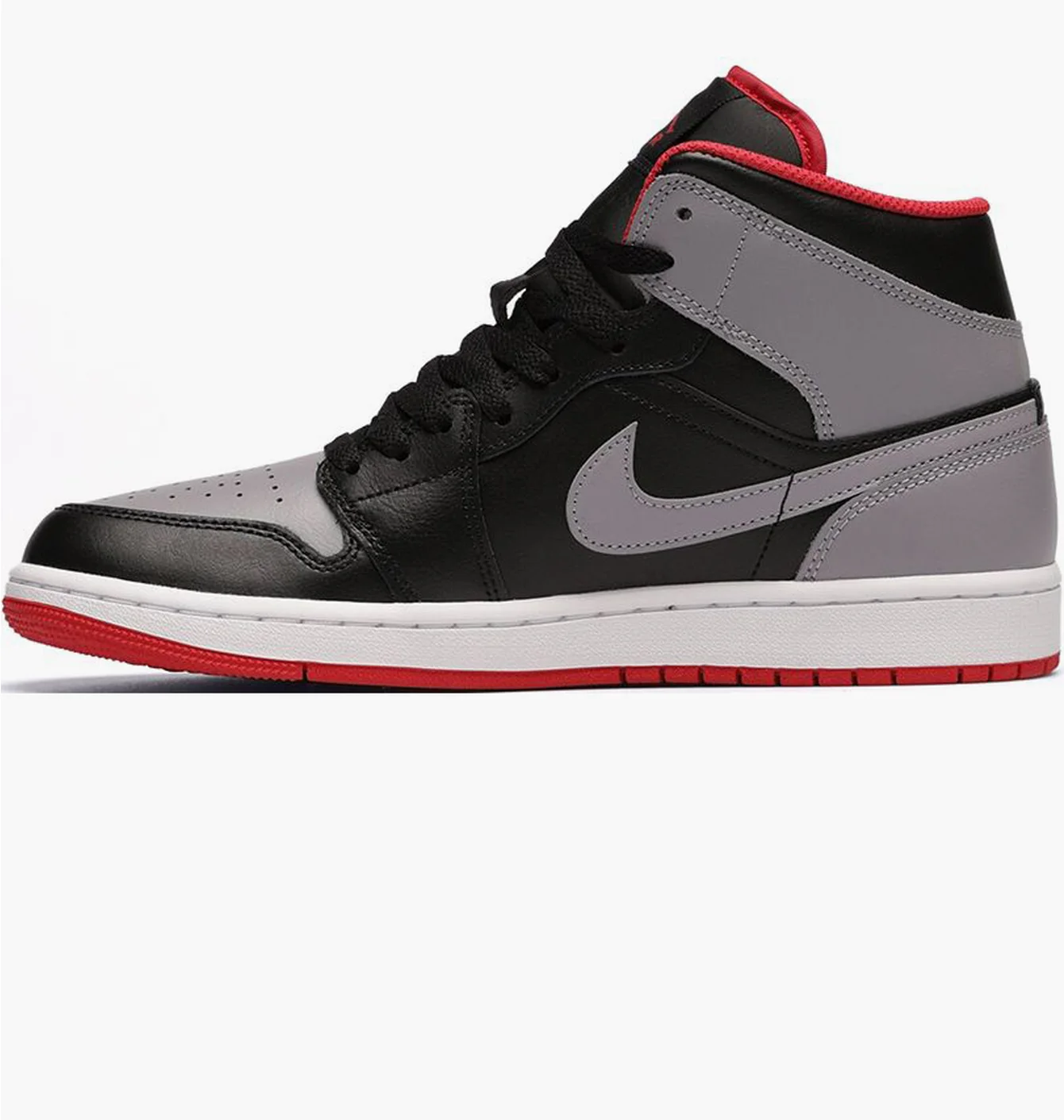 Кросівки чоловічі Air Jordan 1 Mid Black/Grey DQ8426-006