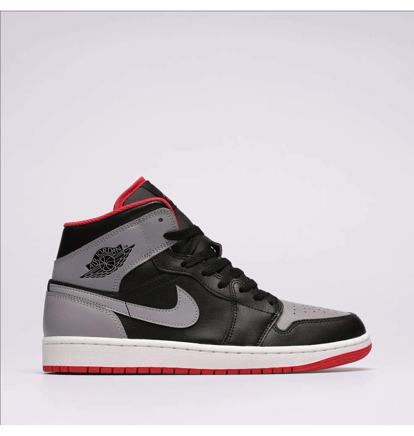 Кросівки чоловічі Air Jordan 1 Mid Black/Grey DQ8426-006
