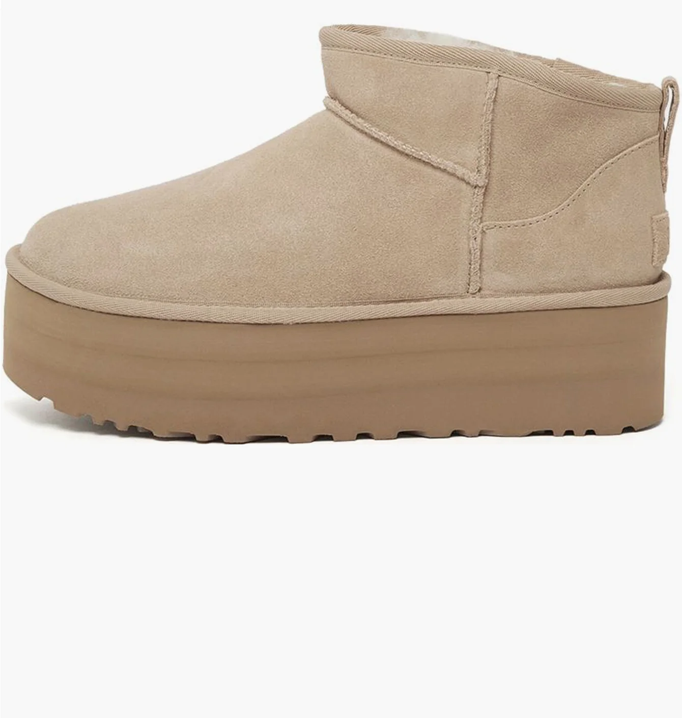 Уггі жіночі UGG Classic Ultra Mini Platform Beige 1135092-SAN