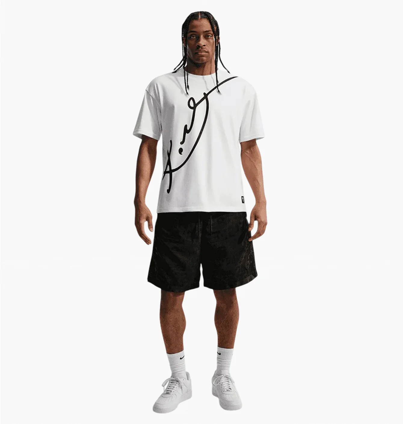 Футболка чоловіча Nike Kobe MenS Dri-Fit Basketball T-Shirt White/Black IM0320-101