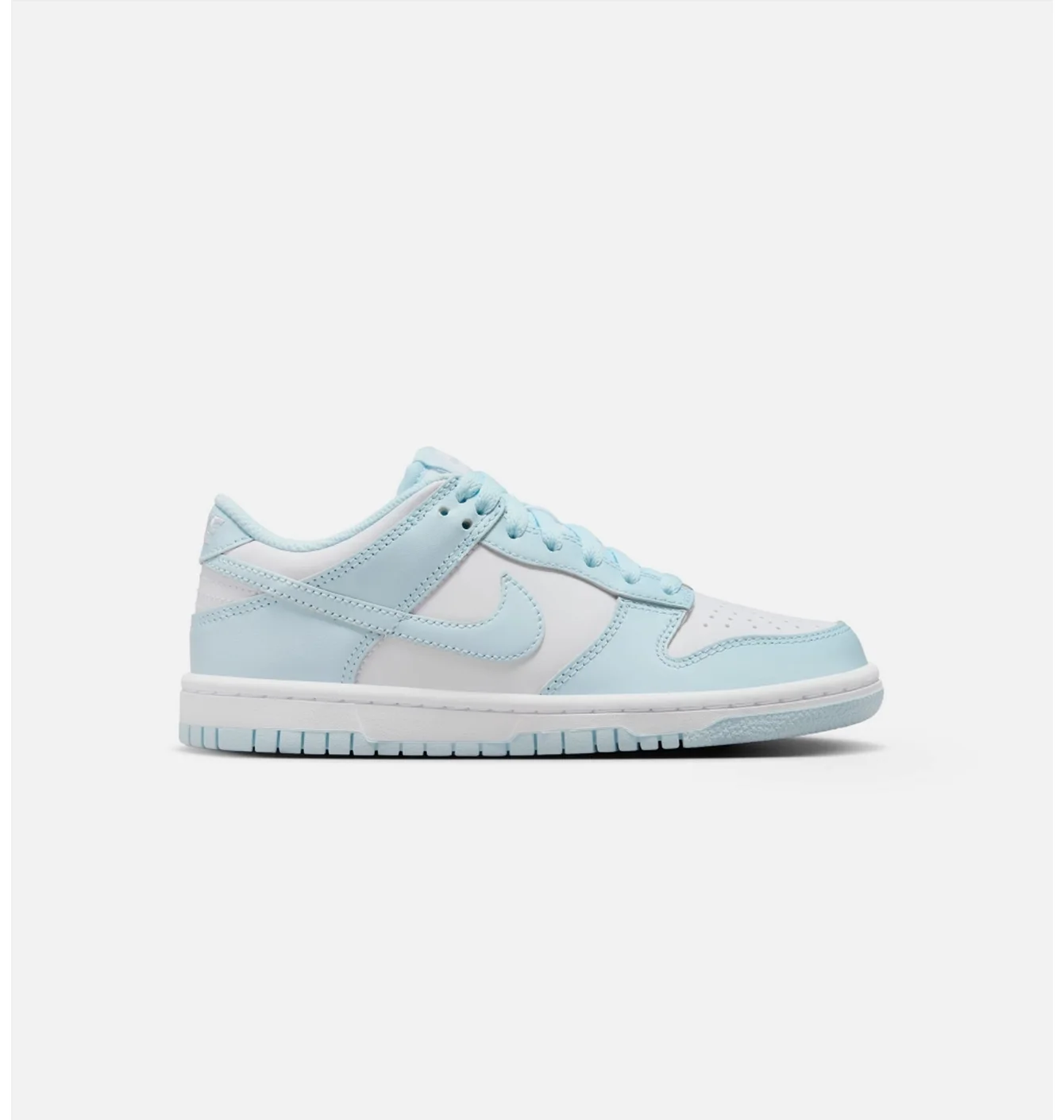 Кросівки дитячі Nike Dunk Low Glacier Grade School Lifestyle Shoe Light Blue/White FB9109-105