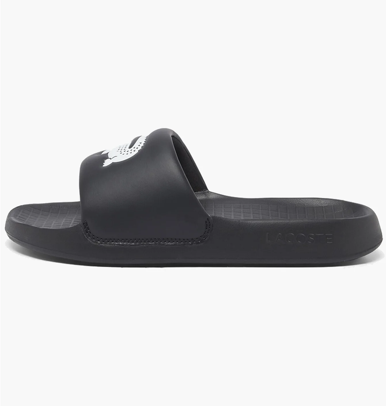 LACOSTE SERVE SLIDE LOGO BLACK