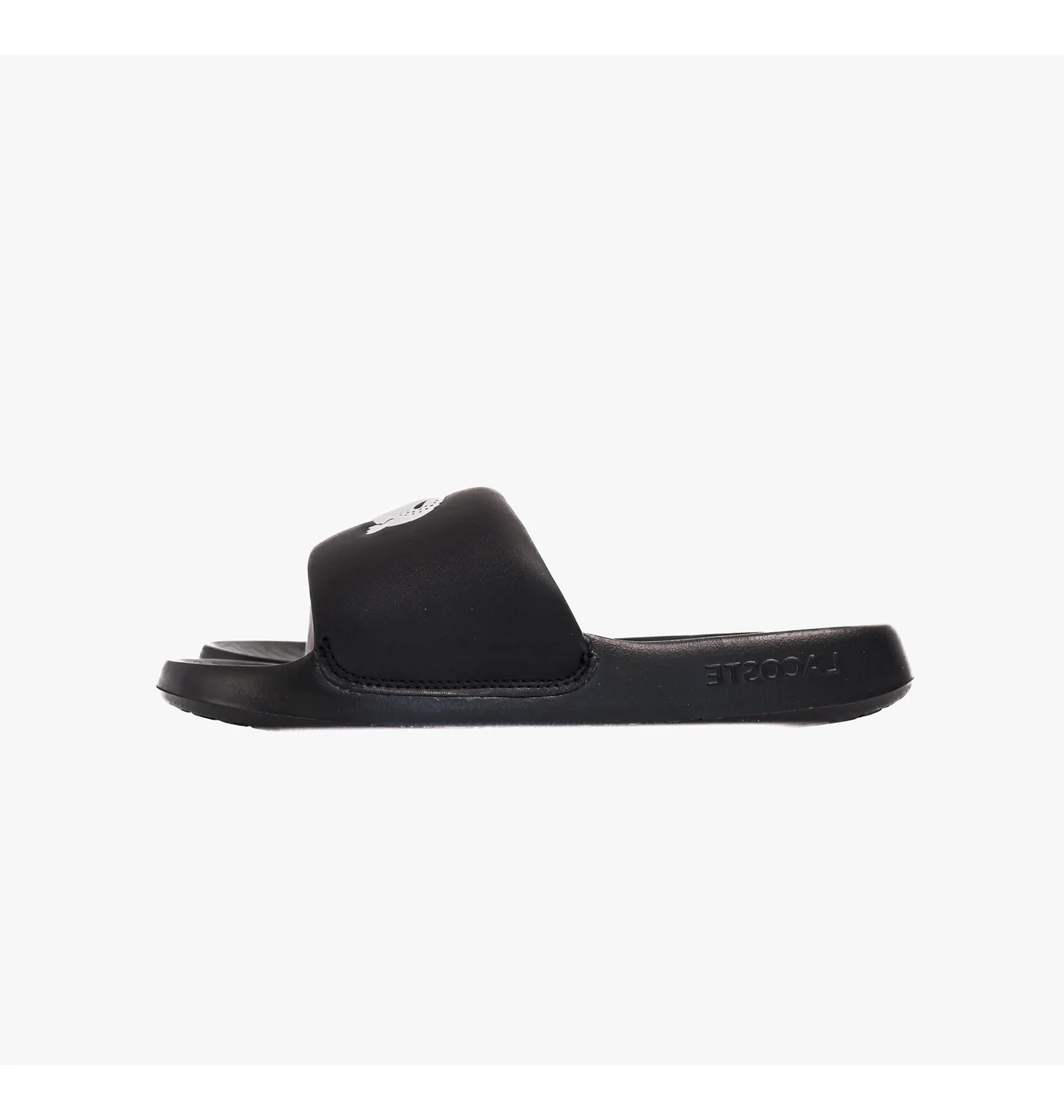 LACOSTE SERVE SLIDE LOGO BLACK