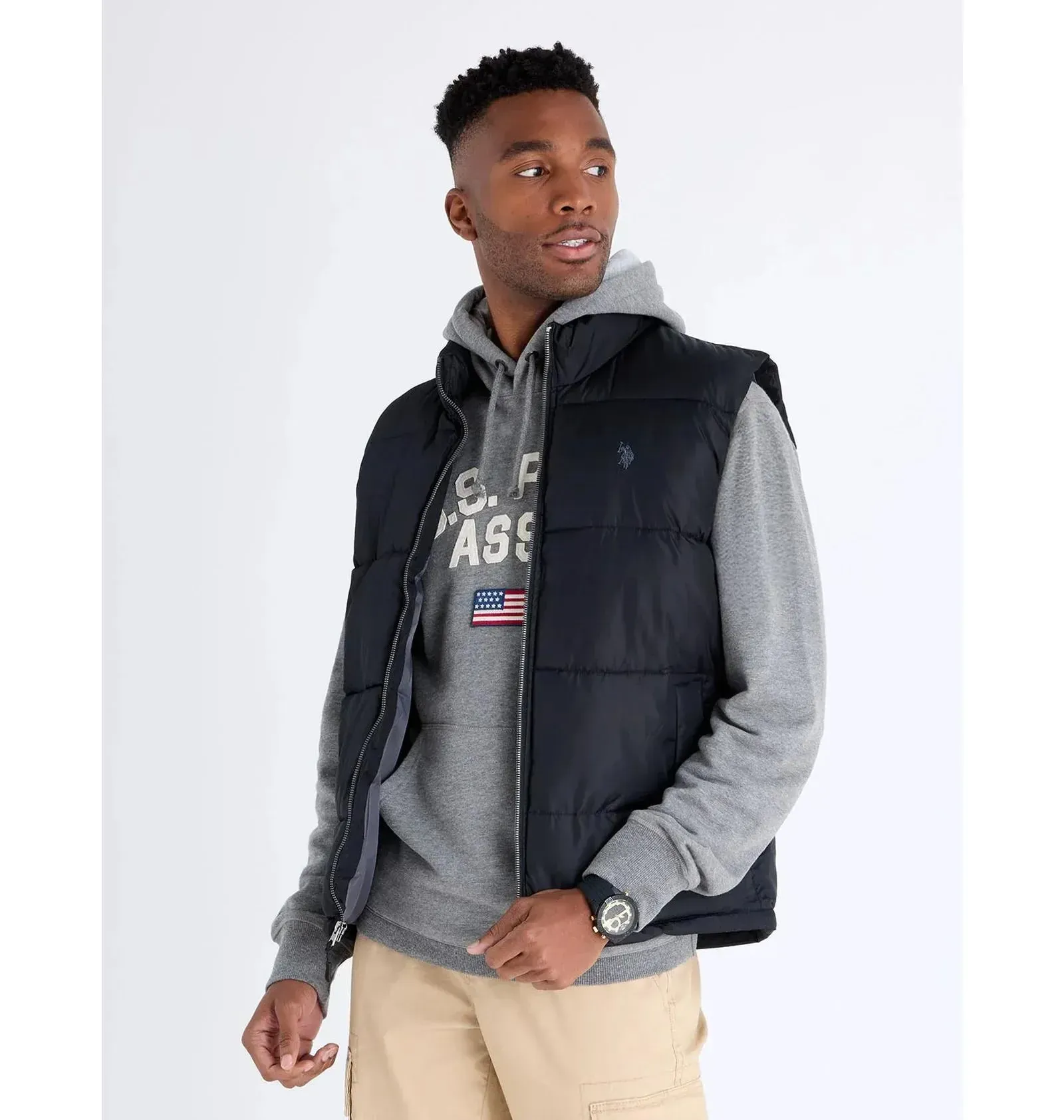 Жилетка чоловіча Us Polo Assn Signature Vest Black (109904P2)