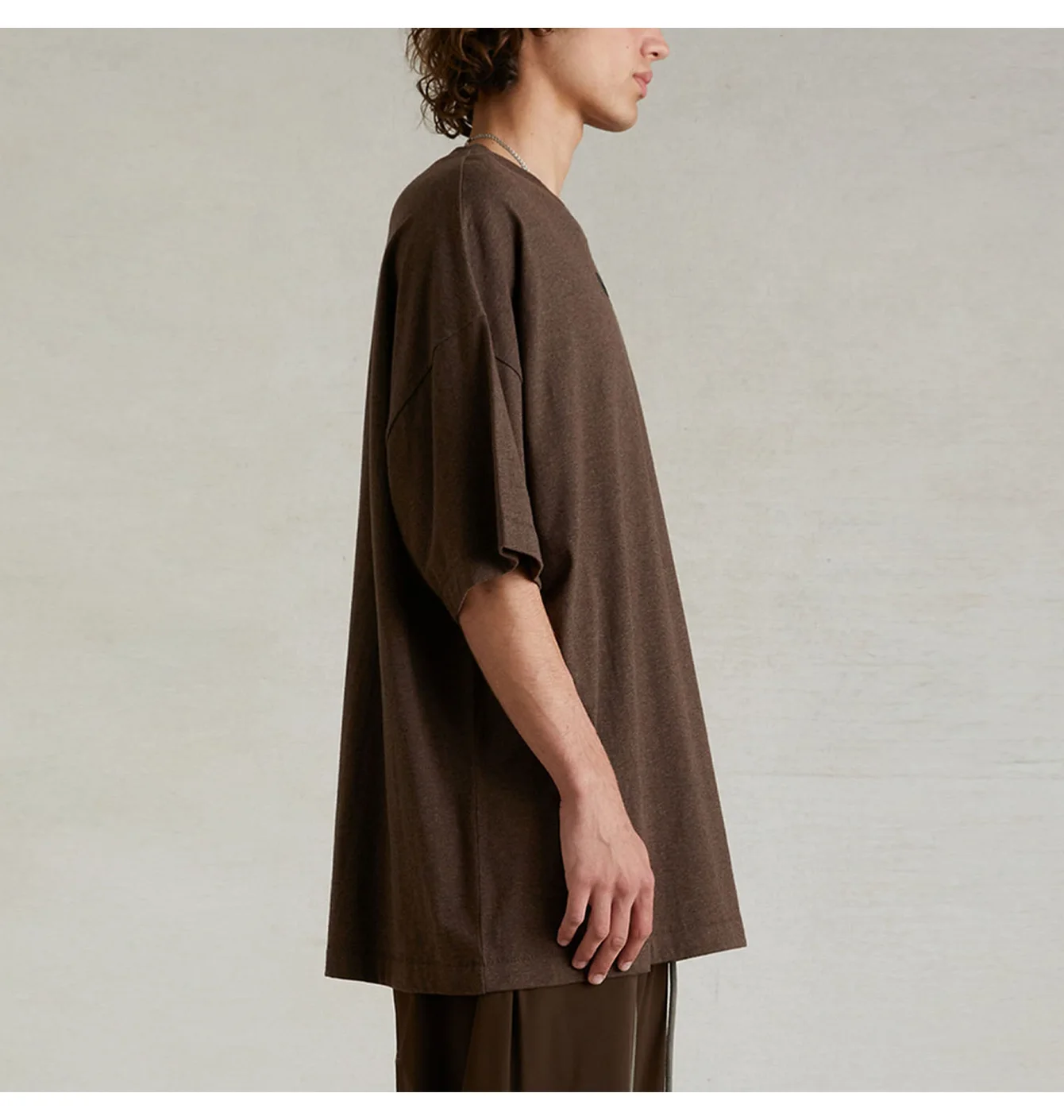 Футболка чоловіча Fear of God Essentials Brown 125SU244192F