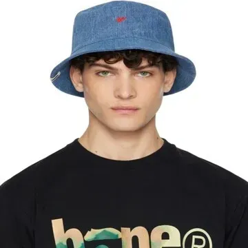 Панама Bape A Bathing Ape Goods Men's Denim Bucket Hat (001HTK221001F)