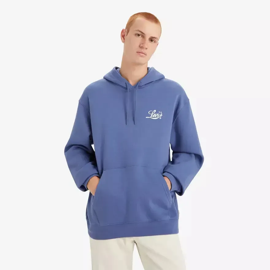 Levi's RELAXED FIT GRAPHIC HOODIE blue