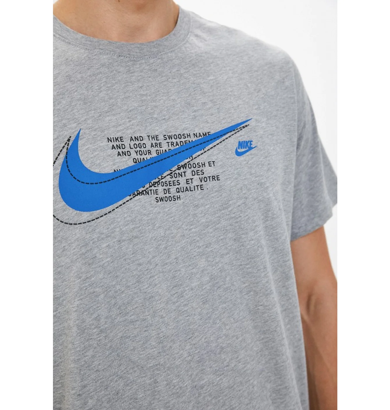 Футболка чоловіча Nike Court Ss Tee Grey DQ7924-063