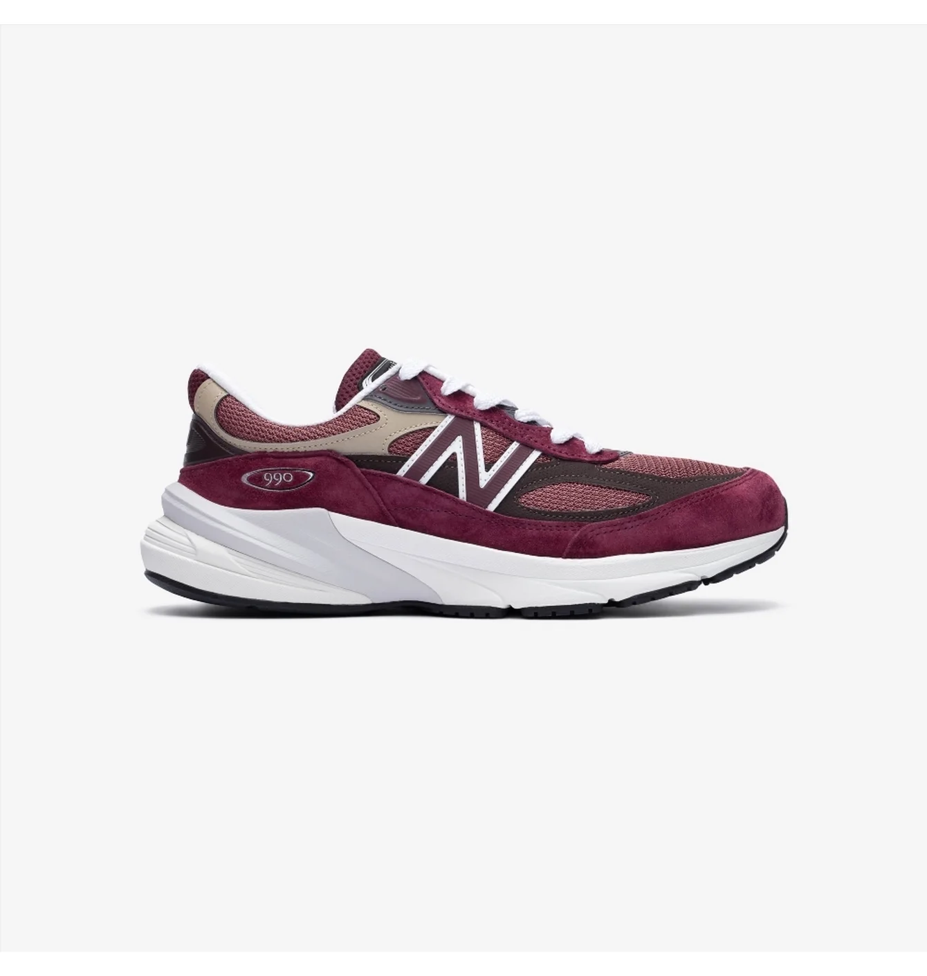 Кросівки унісекс New Balance made in USA 990V6 Bordo U990BT6