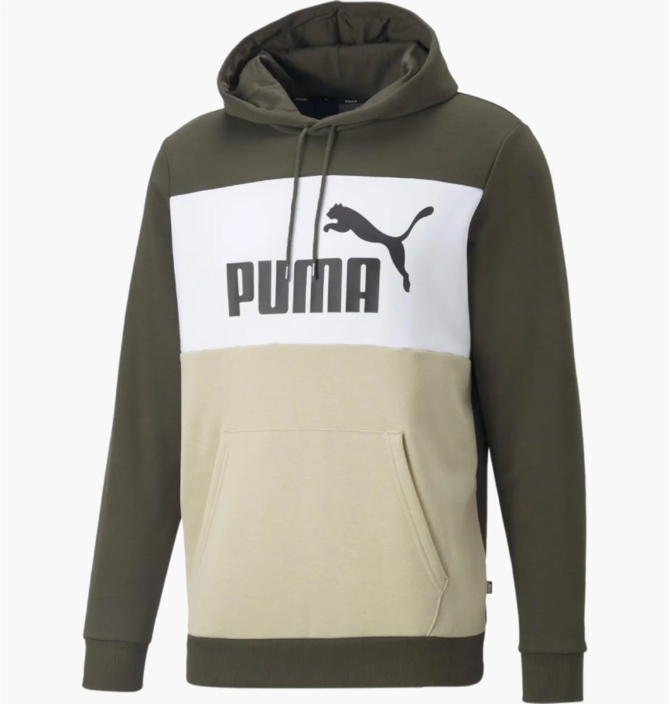 Худі чоловіче Puma Essentials+ Colorblock Olive 670168-64