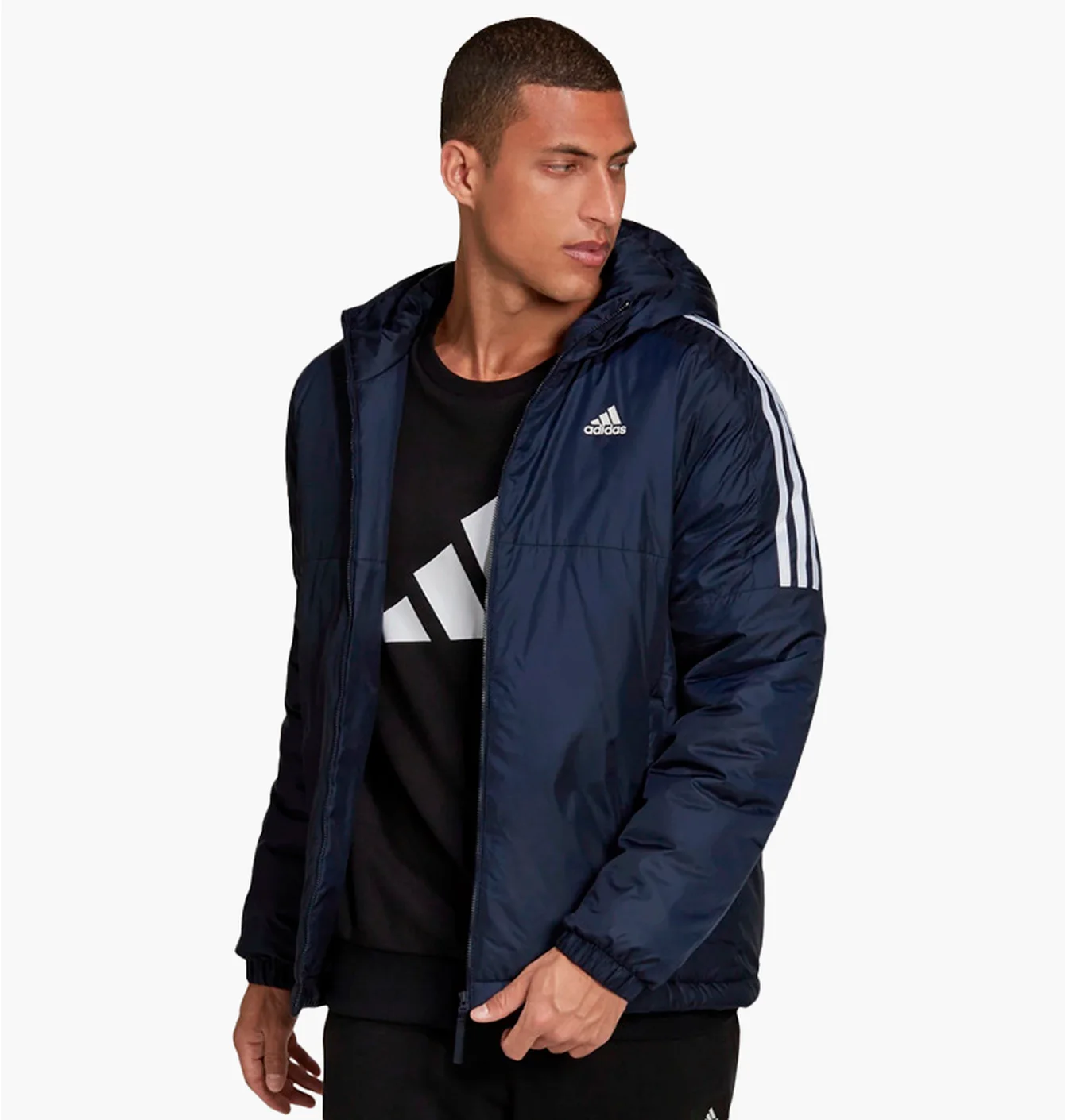 Куртка чоловіча Adidas Essentials Insulated Hooded Jacket Blue GT9165
